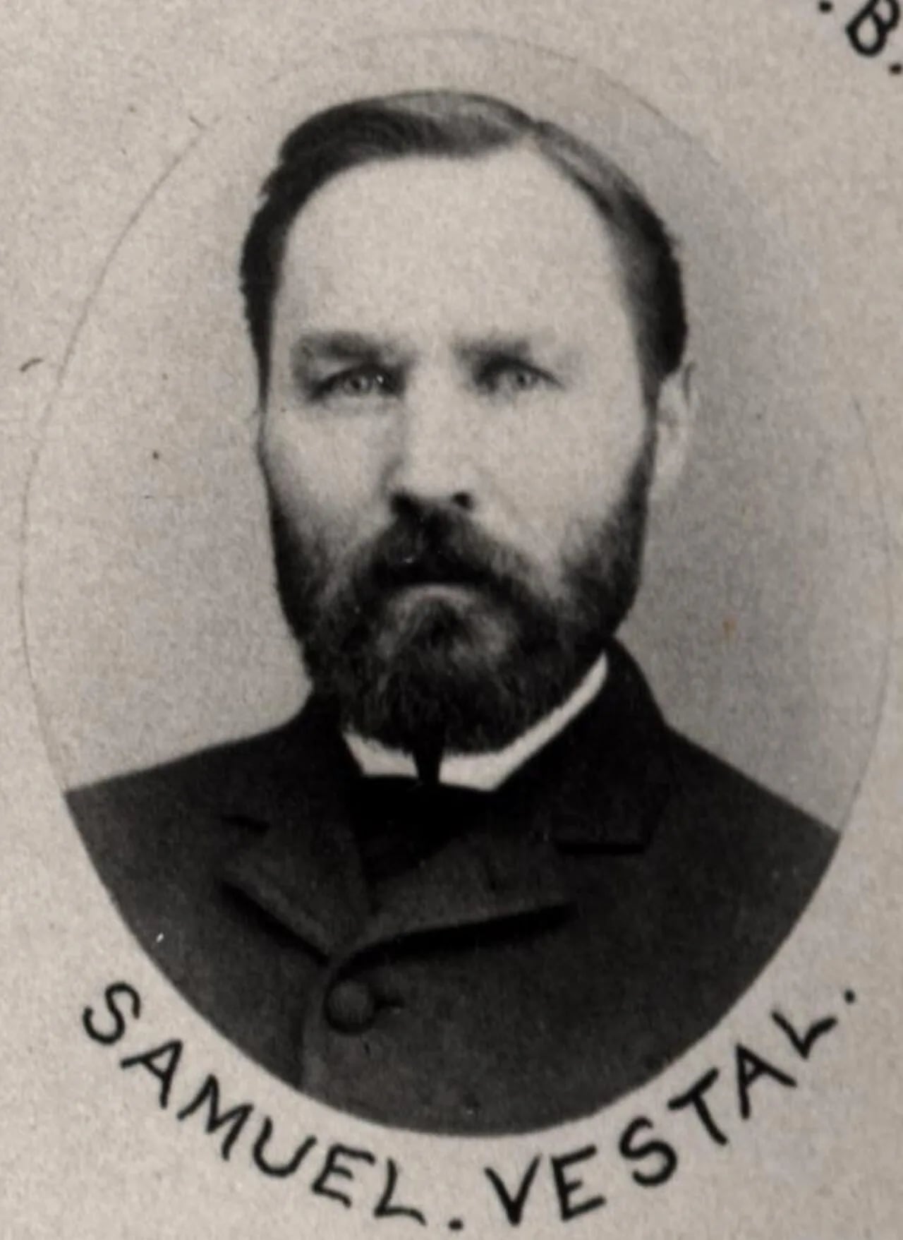Portrait of Samuel Vestal (1844–1928) – memorial page
