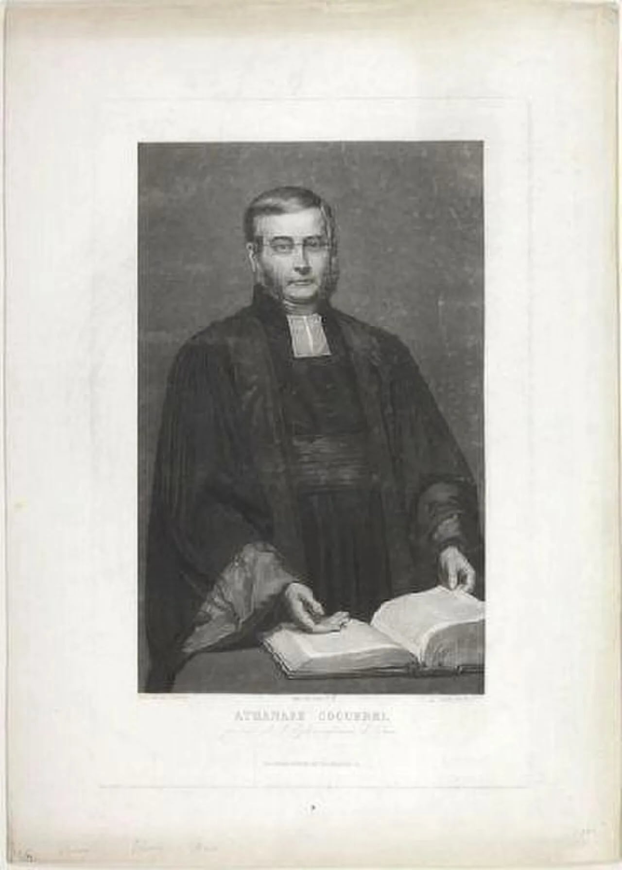 Porträt von Athanase Laurent Charles Coquerel (1795–1868) – Gedenkseite