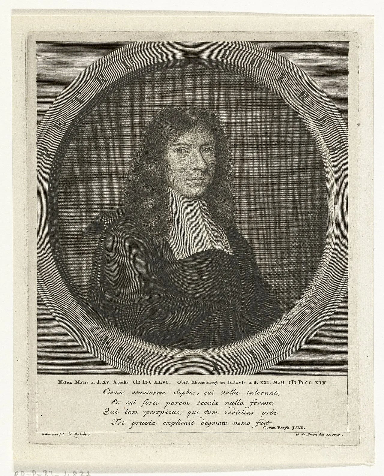 Portrait of Pierre Poiret (1646–1719) – memorial page