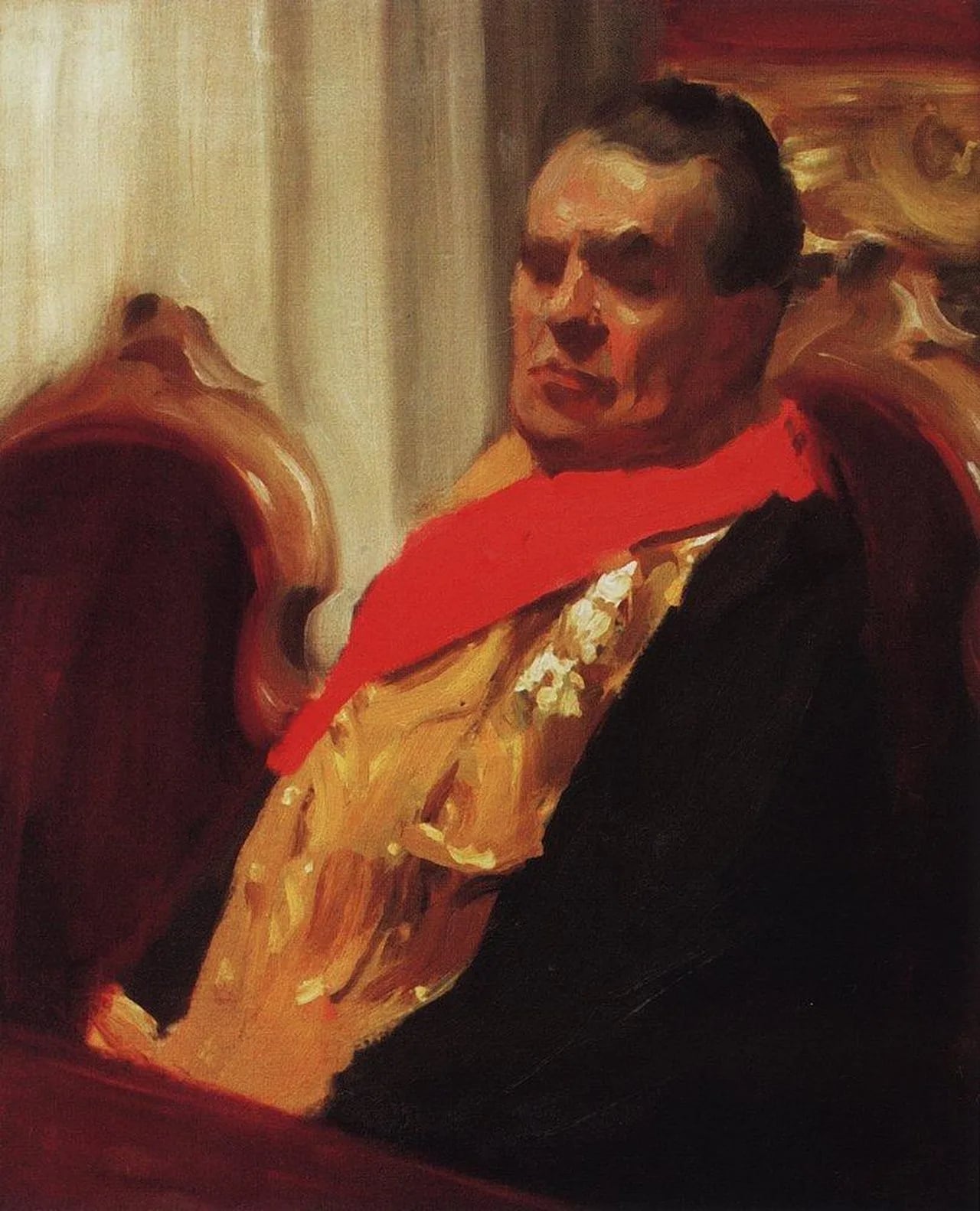 Porträt von Alexander Alexandrowitsch Polowzow (1832–1909) – Gedenkseite