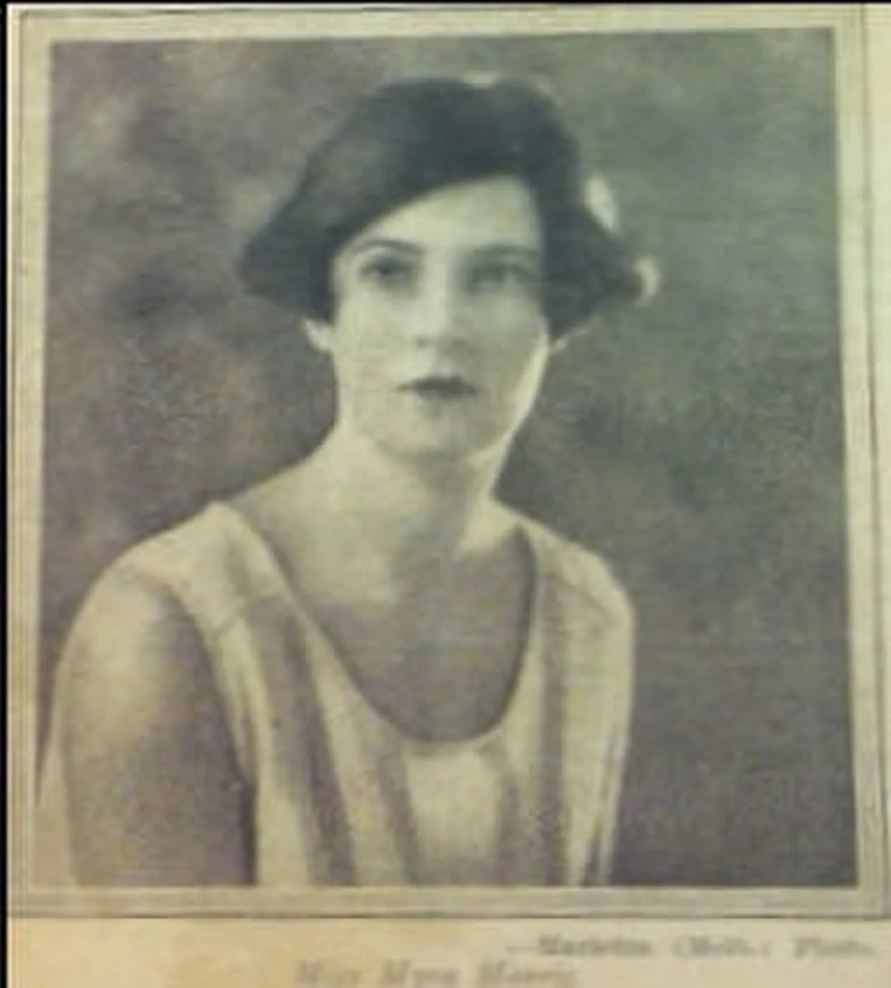 Porträt von Myra Morris (1893–1966) – Gedenkseite