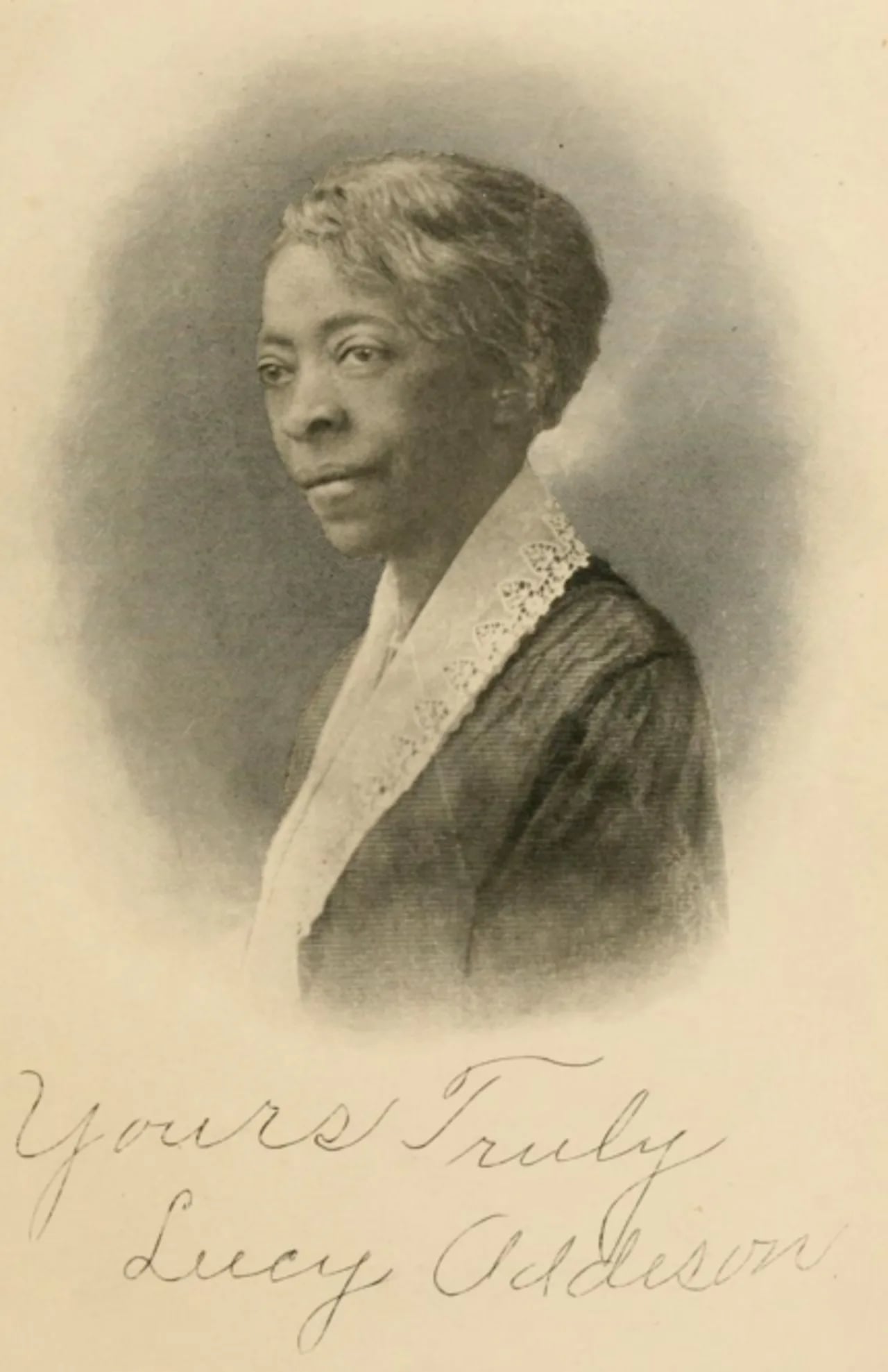 Porträt von Lucy Addison (1861–1937) – Gedenkseite