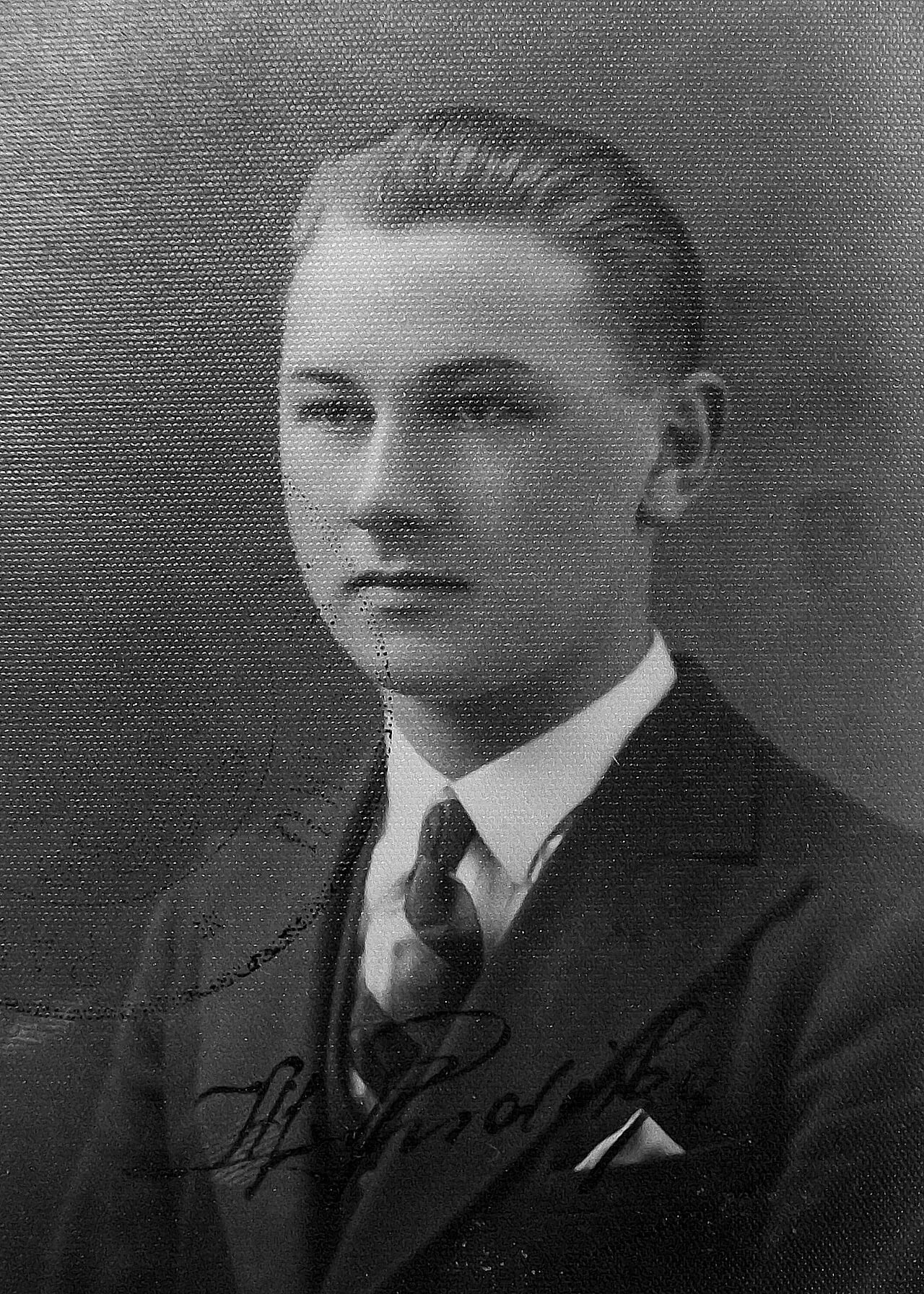 Porträt von Mieczysław Pudełko (1912–1944) – Gedenkseite