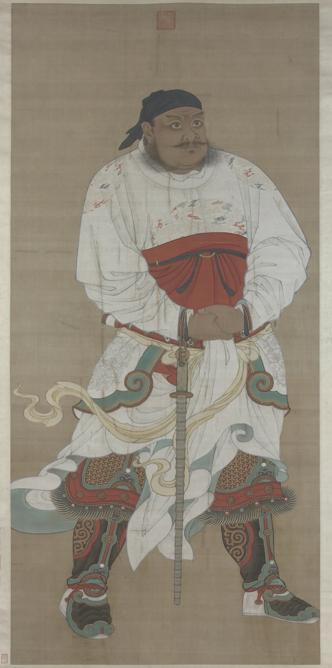 Porträt von Zhang Fei (167–221) – Gedenkseite