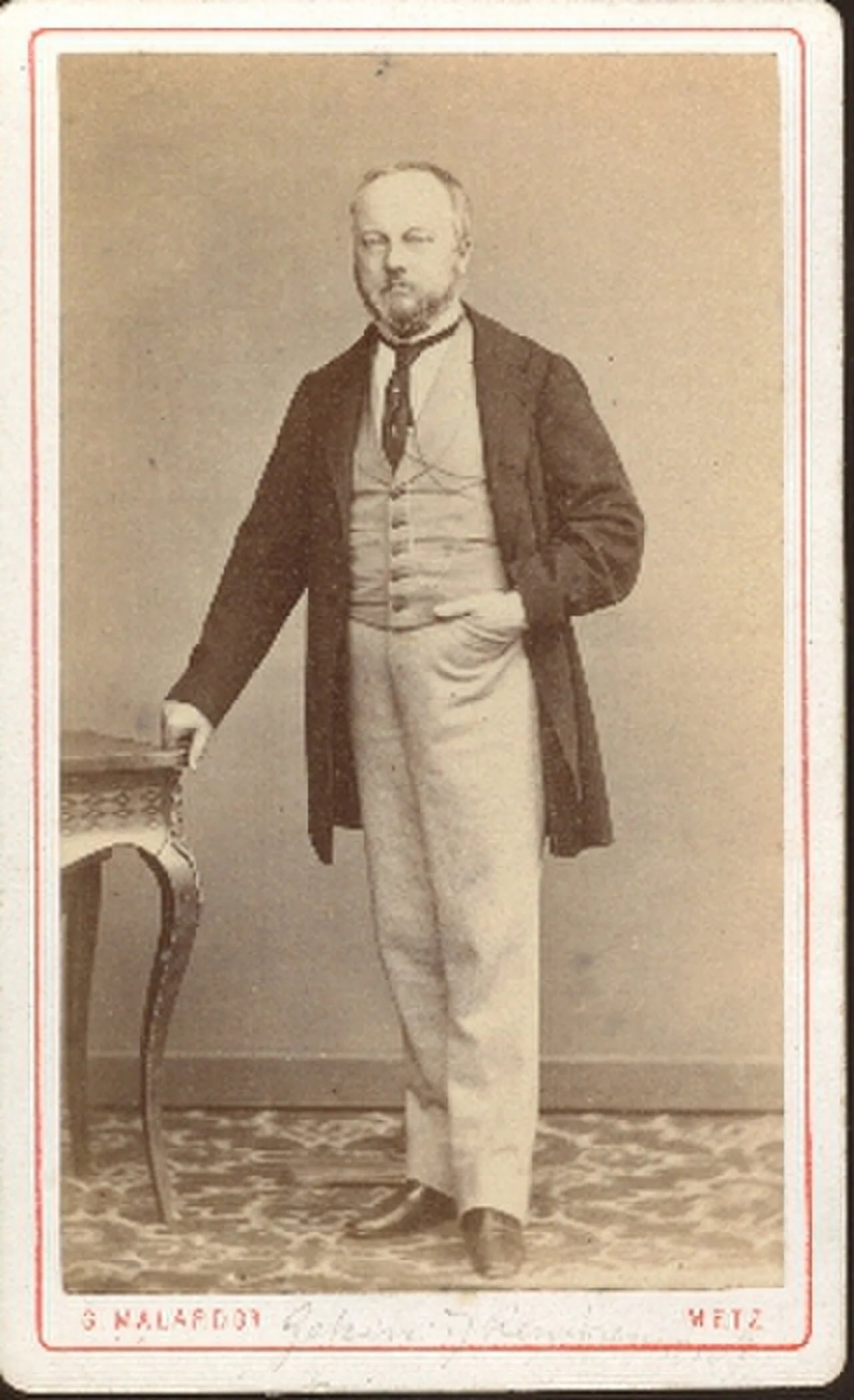Porträt von Joseph Jean Baptiste Géhin (1816–1889) – Gedenkseite