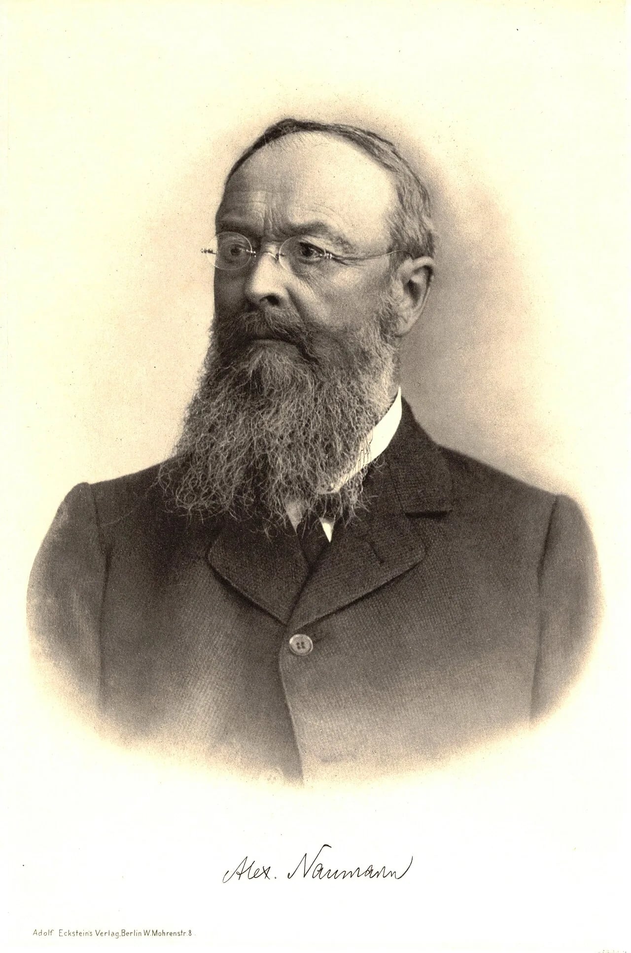 Porträt von Alexander Naumann (1837–1922) – Gedenkseite