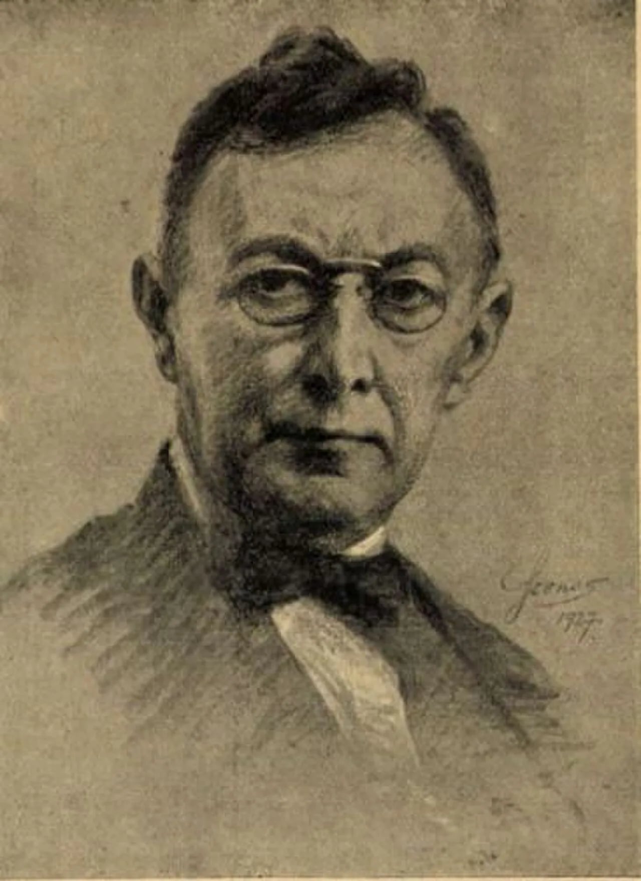 Porträt von Fülöp Szenes (1863–1944) – Gedenkseite