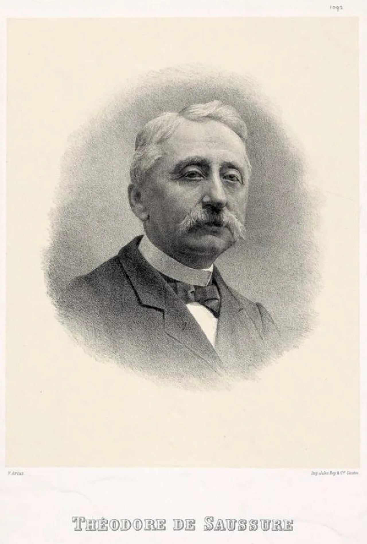 Porträt von Théodore de Saussure (1824–1903) – Gedenkseite