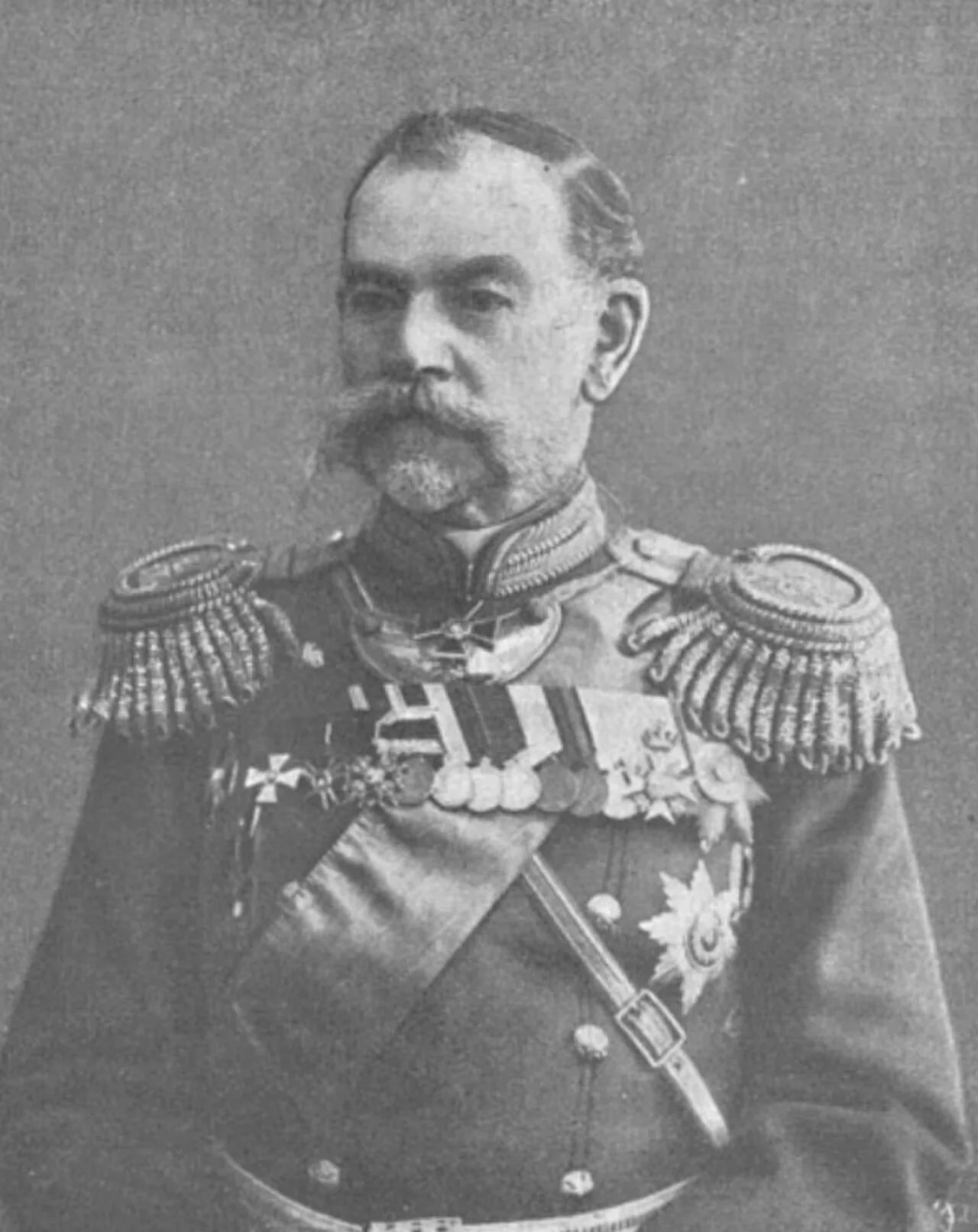 Porträt von Anton von Saltza (1843–1916) – Gedenkseite