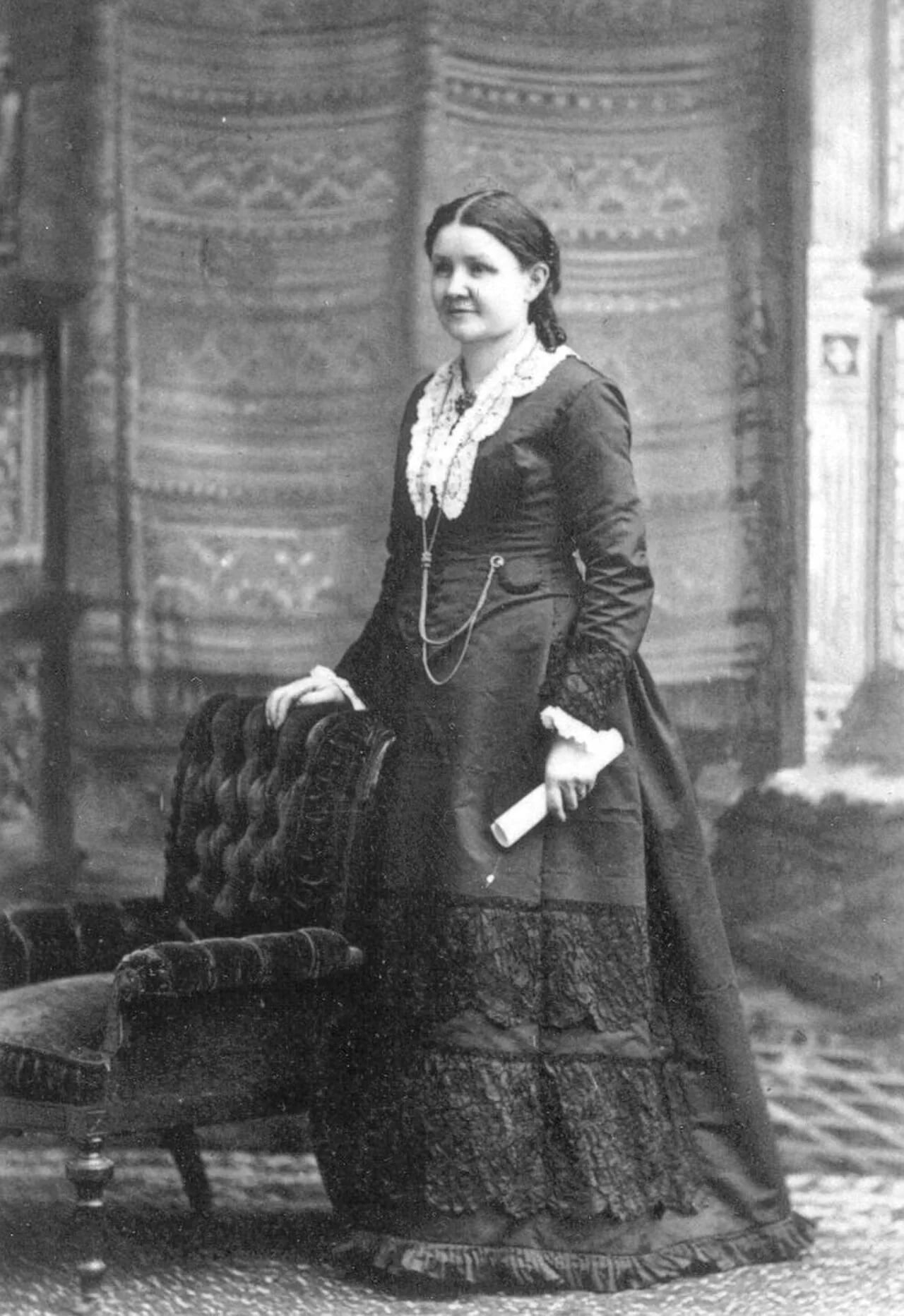 Portrait of Caroline Burnham Kilgore (1838–1909) – memorial page