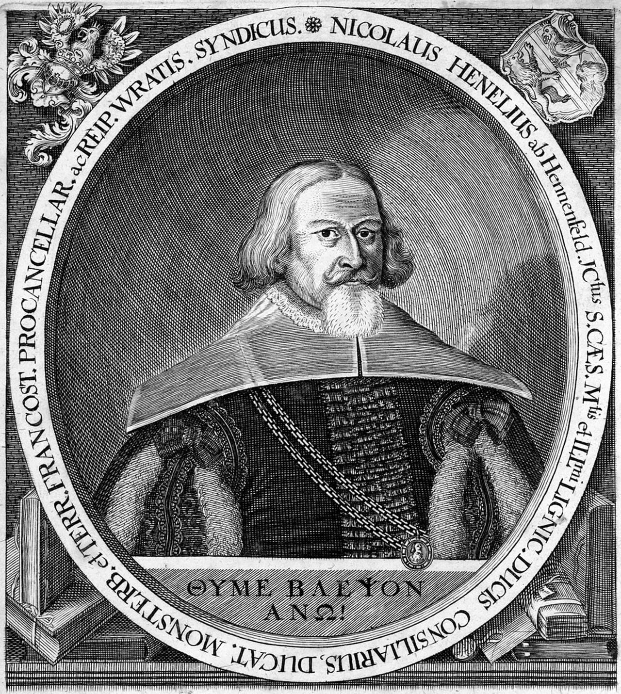 Portrait of Nicolaus Henel von Hennenfeld (1582–1656) – memorial page