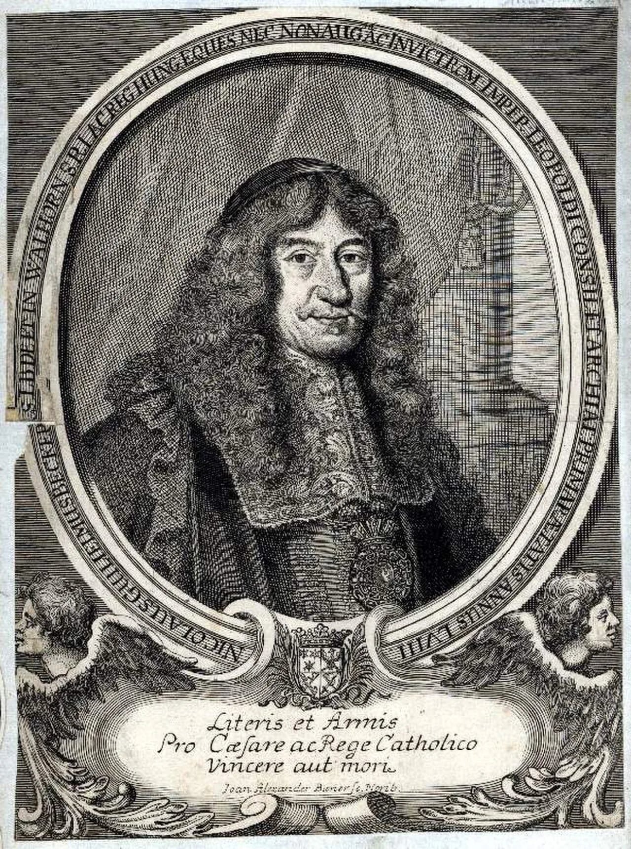 Porträt von Nicolaus Wilhelm Beckers (1630–1705) – Gedenkseite
