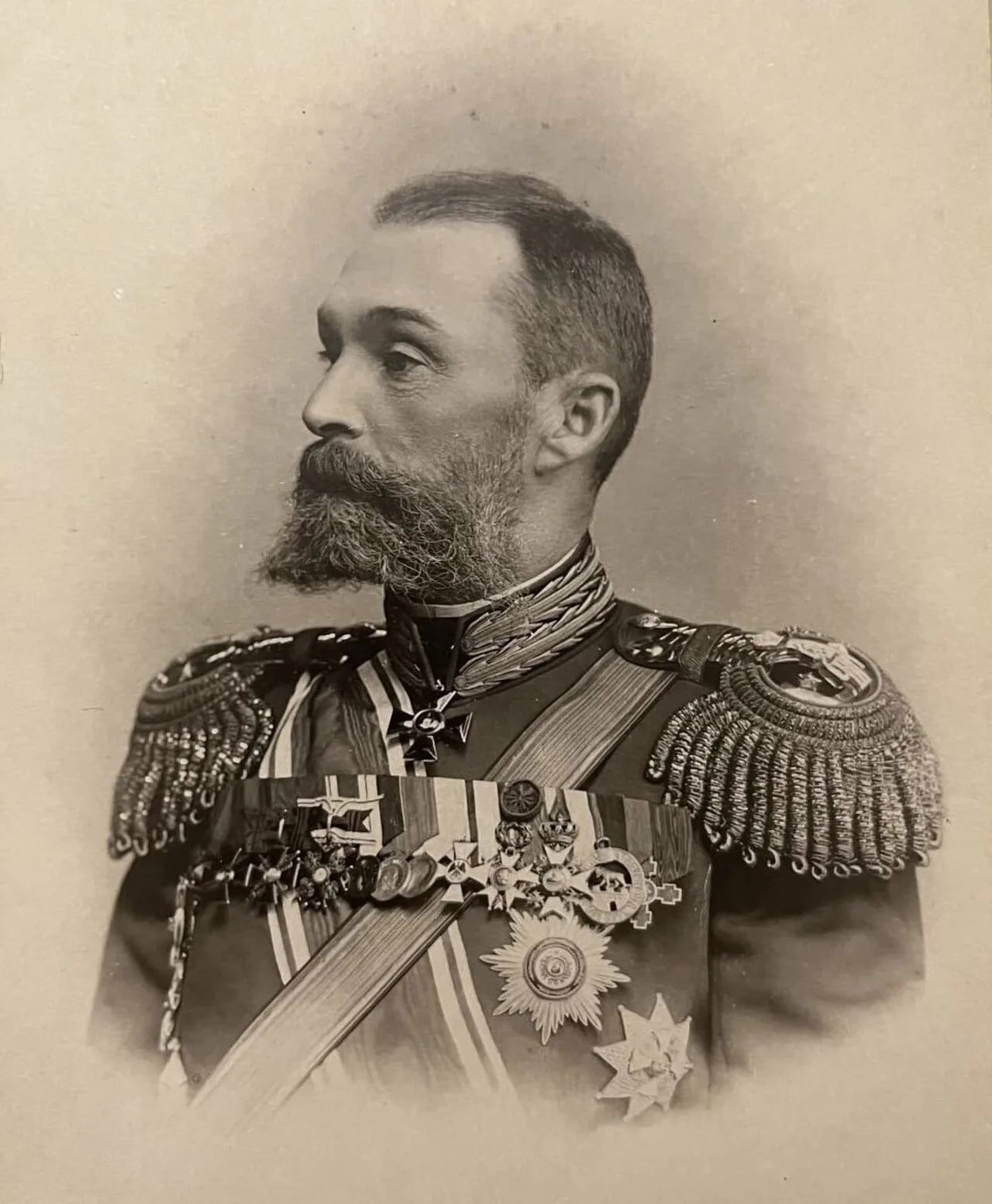 Porträt von Dmitri Dmitrijewitsch Kusmin-Karawajew (1856–1950) – Gedenkseite