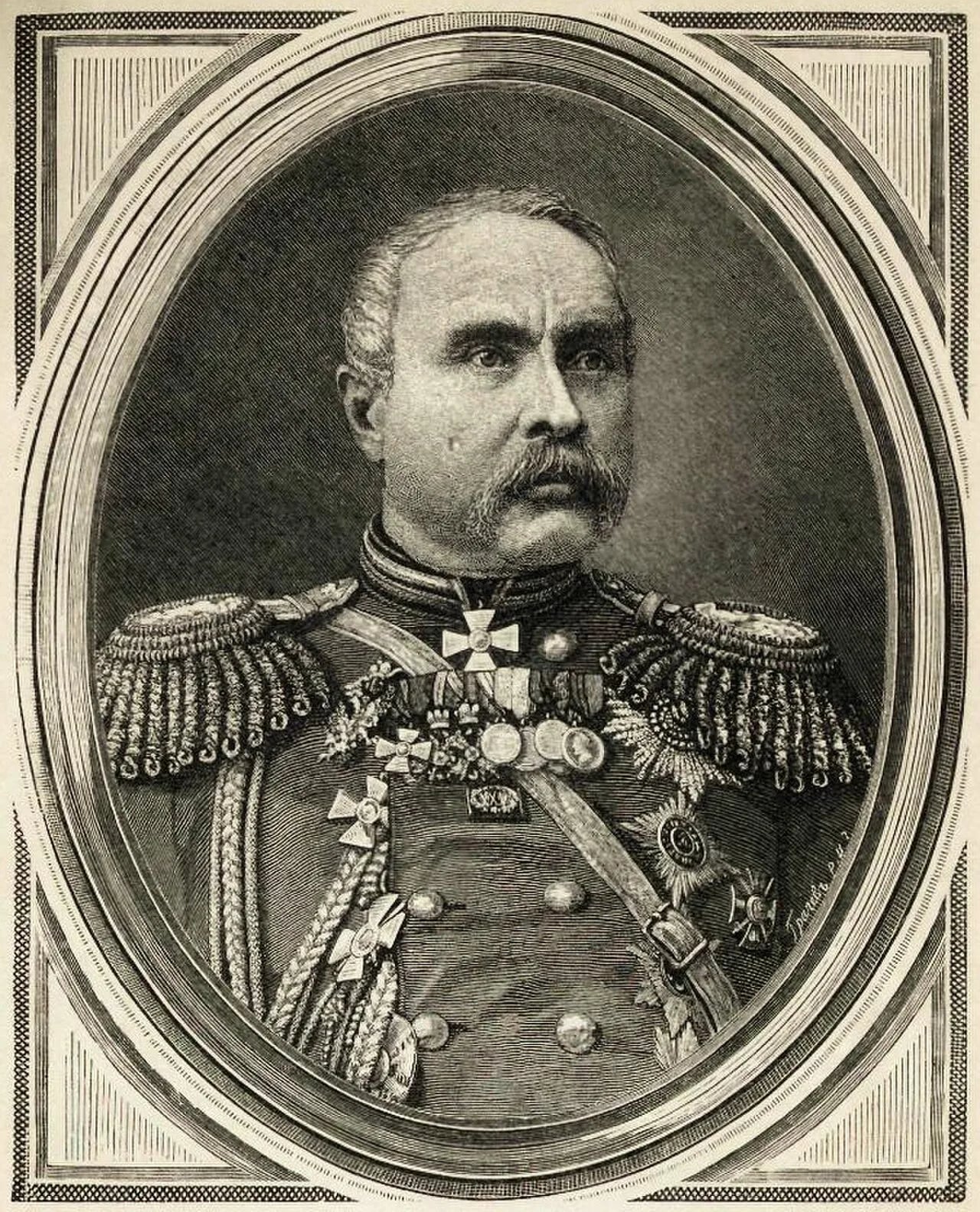 Porträt von Nikolai Iwanowitsch Jewdokimow (1804–1873) – Gedenkseite