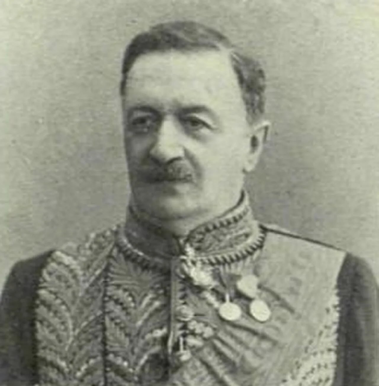 Porträt von Nikolai Nikolajewitsch Gerhard (1838–1929) – Gedenkseite