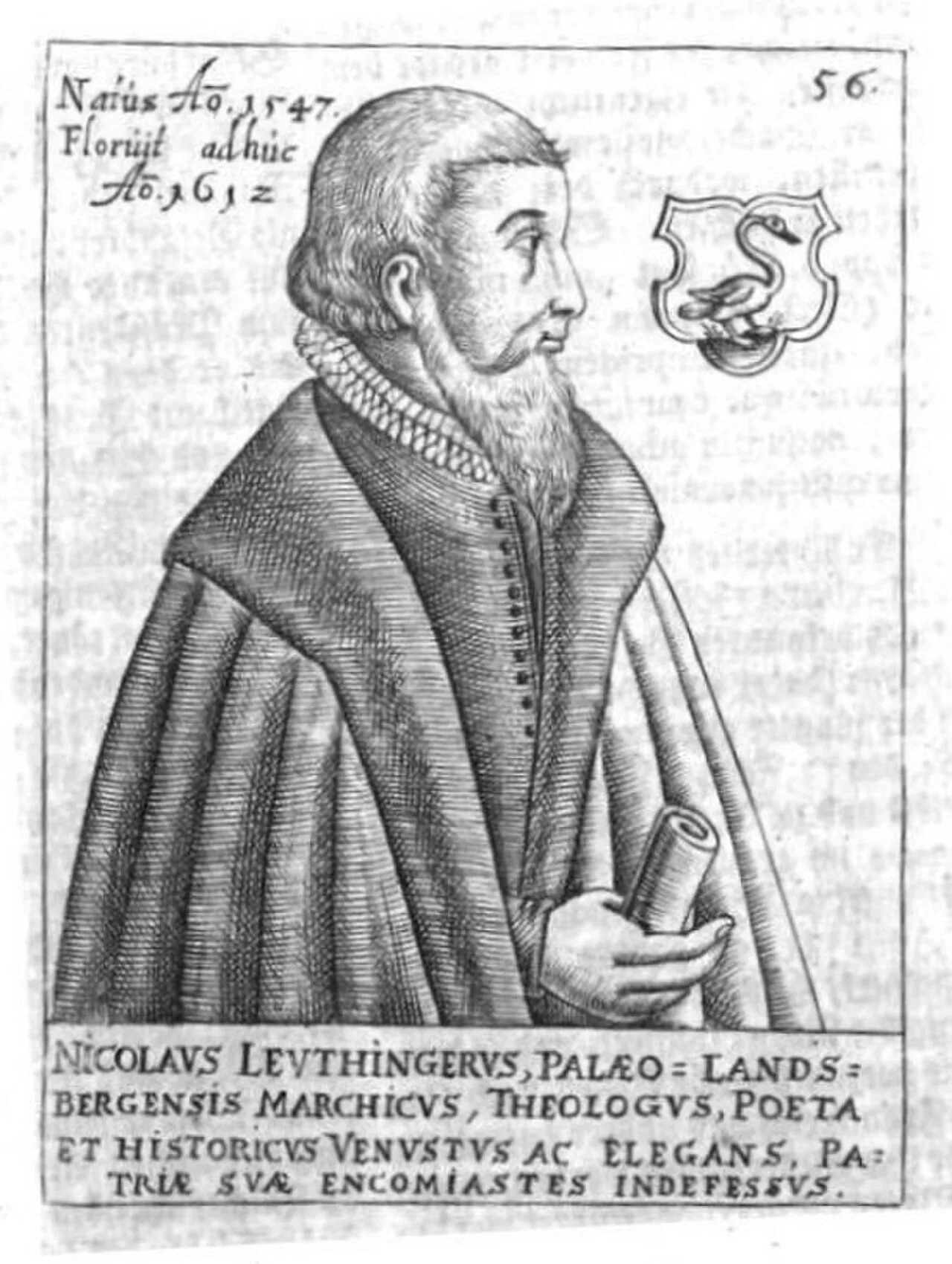 Portrait of Nikolaus Leutinger (1554–1612) – memorial page