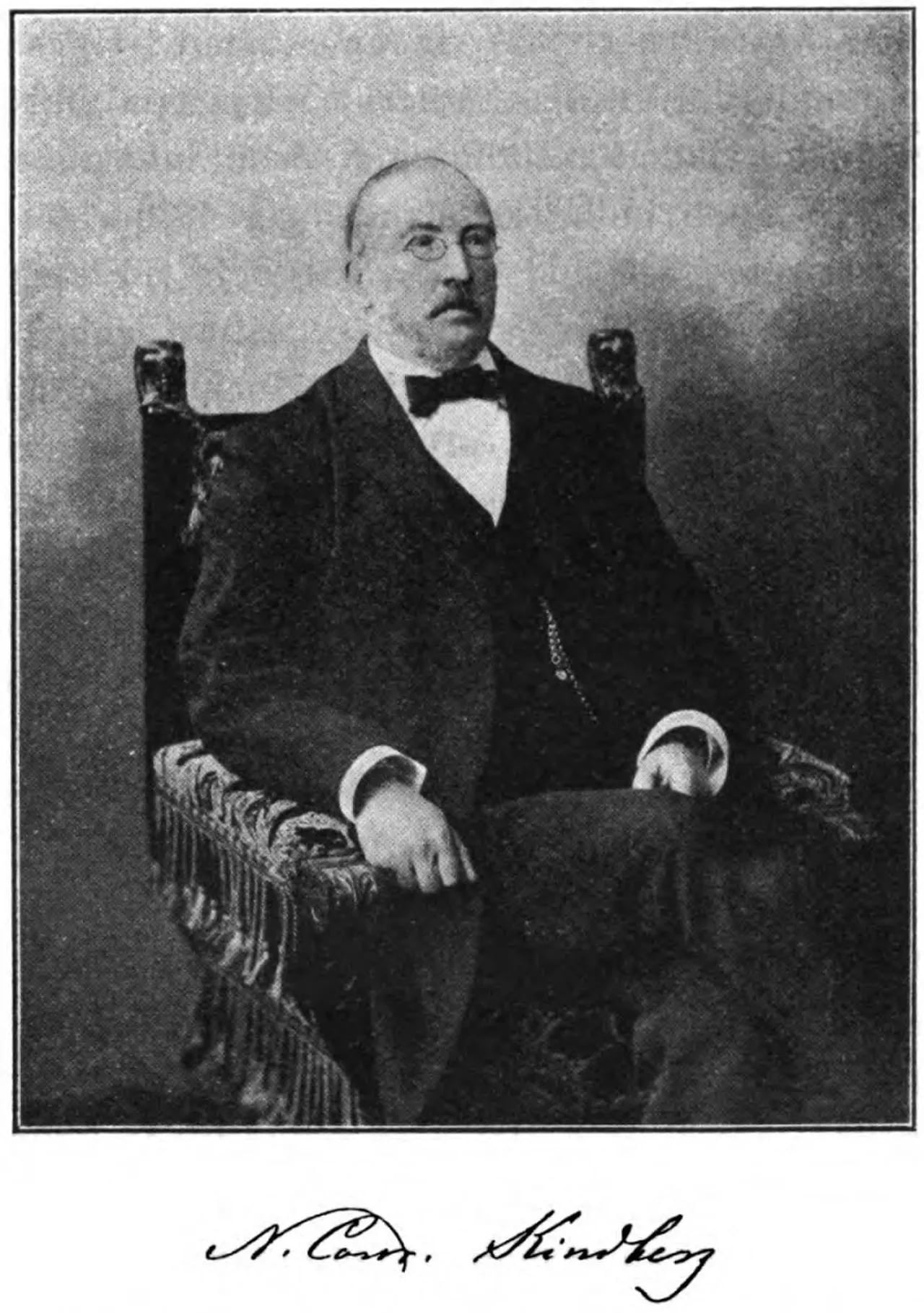 Porträt von Nils Conrad Kindberg (1832–1910) – Gedenkseite