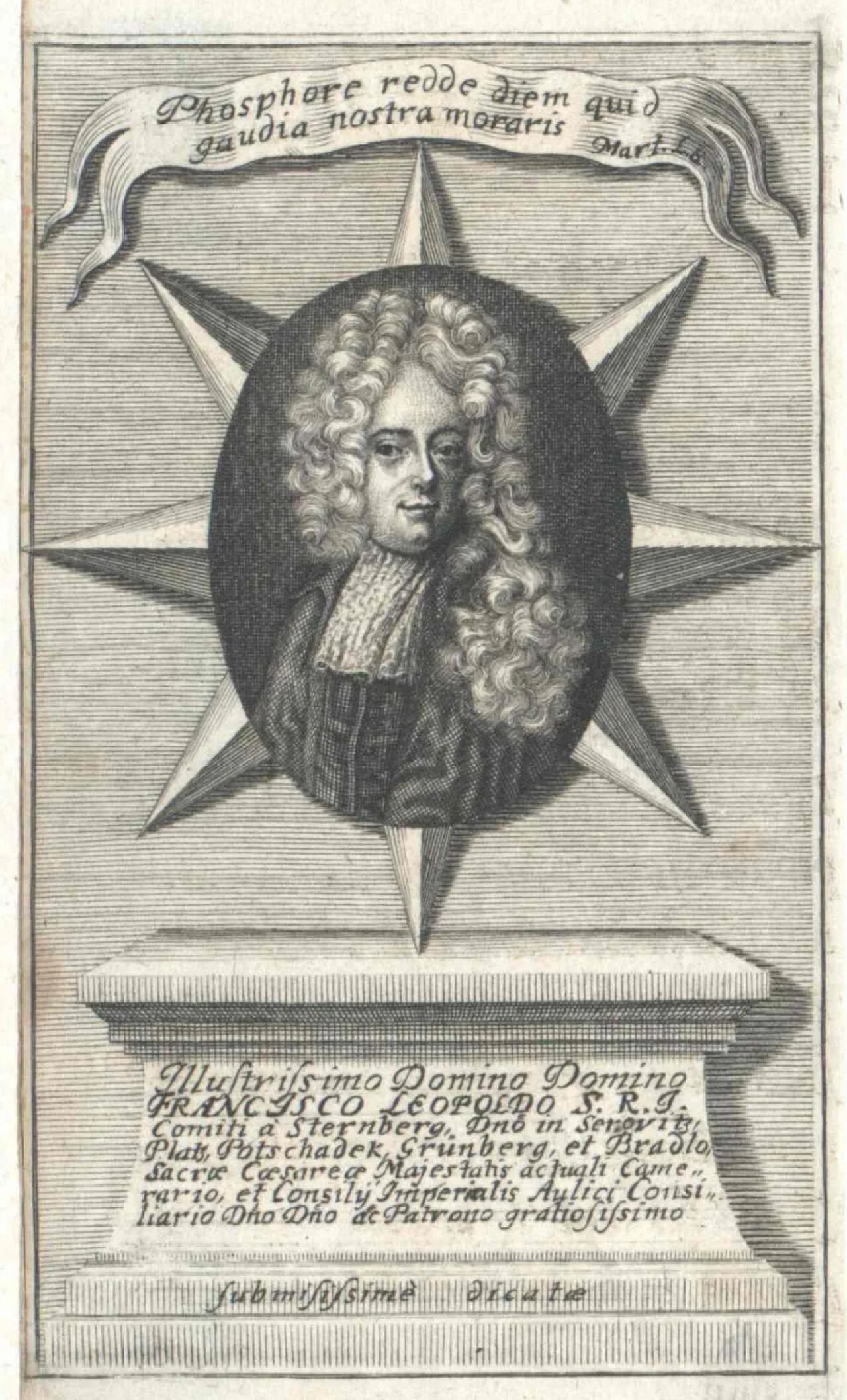Portrait of Franz Leopold von Sternberg (1680–1745) – memorial page