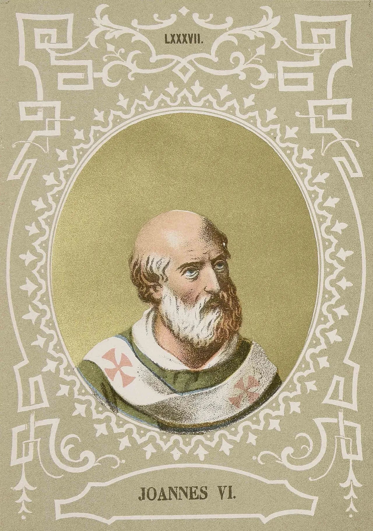 Porträt von Johannes VI. (655–705) – Gedenkseite