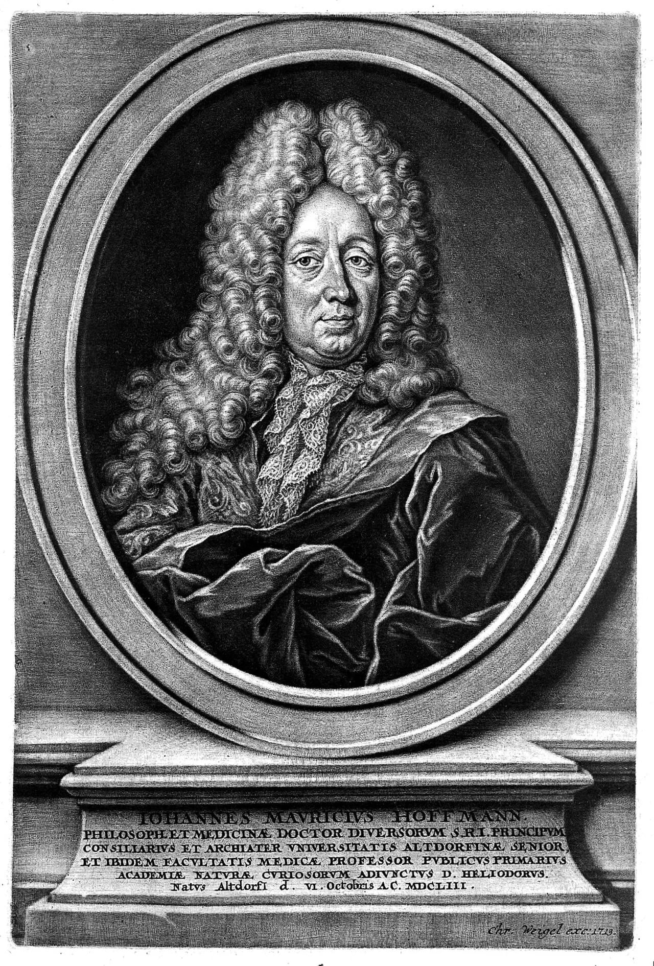 Porträt von Johann Moritz Hofmann (1653–1727) – Gedenkseite