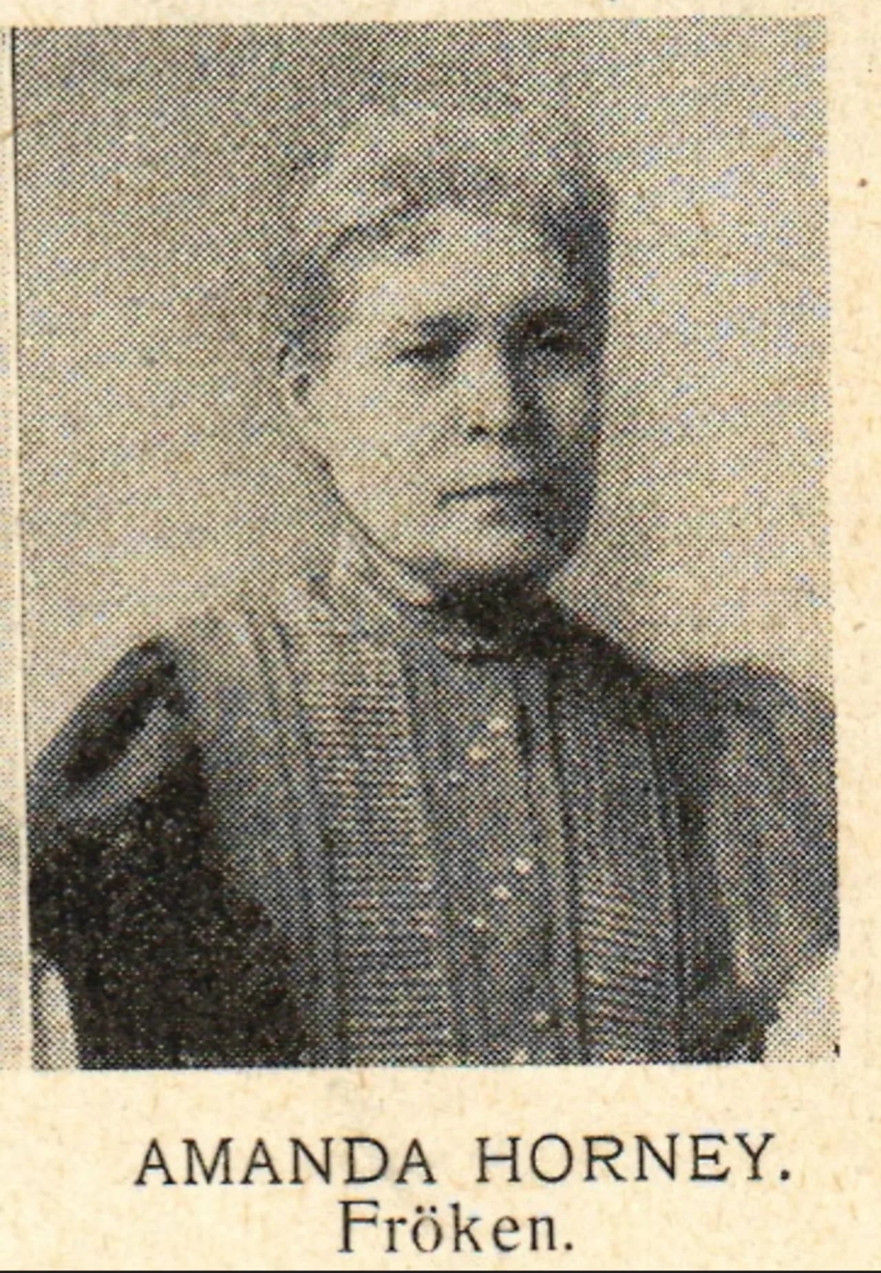 Porträt von Amanda Horney (1857–1953) – Gedenkseite