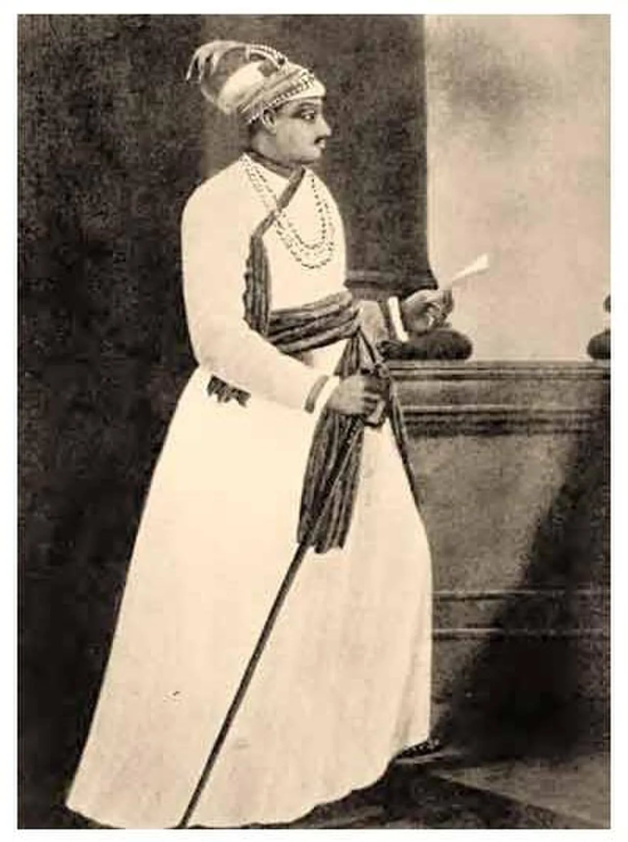 Porträt von Siraj-ud-Daula (1733–1757) – Gedenkseite