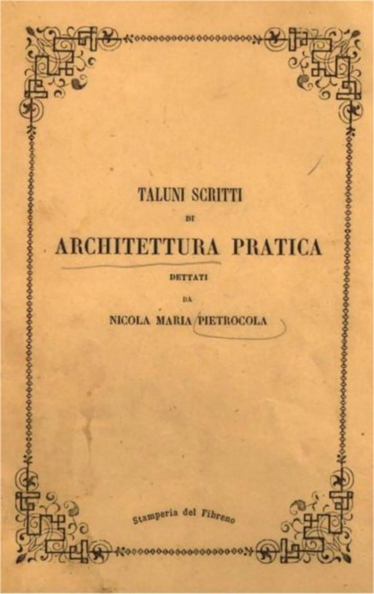 Porträt von Nicola Maria Pietrocola (1794–1865) – Gedenkseite