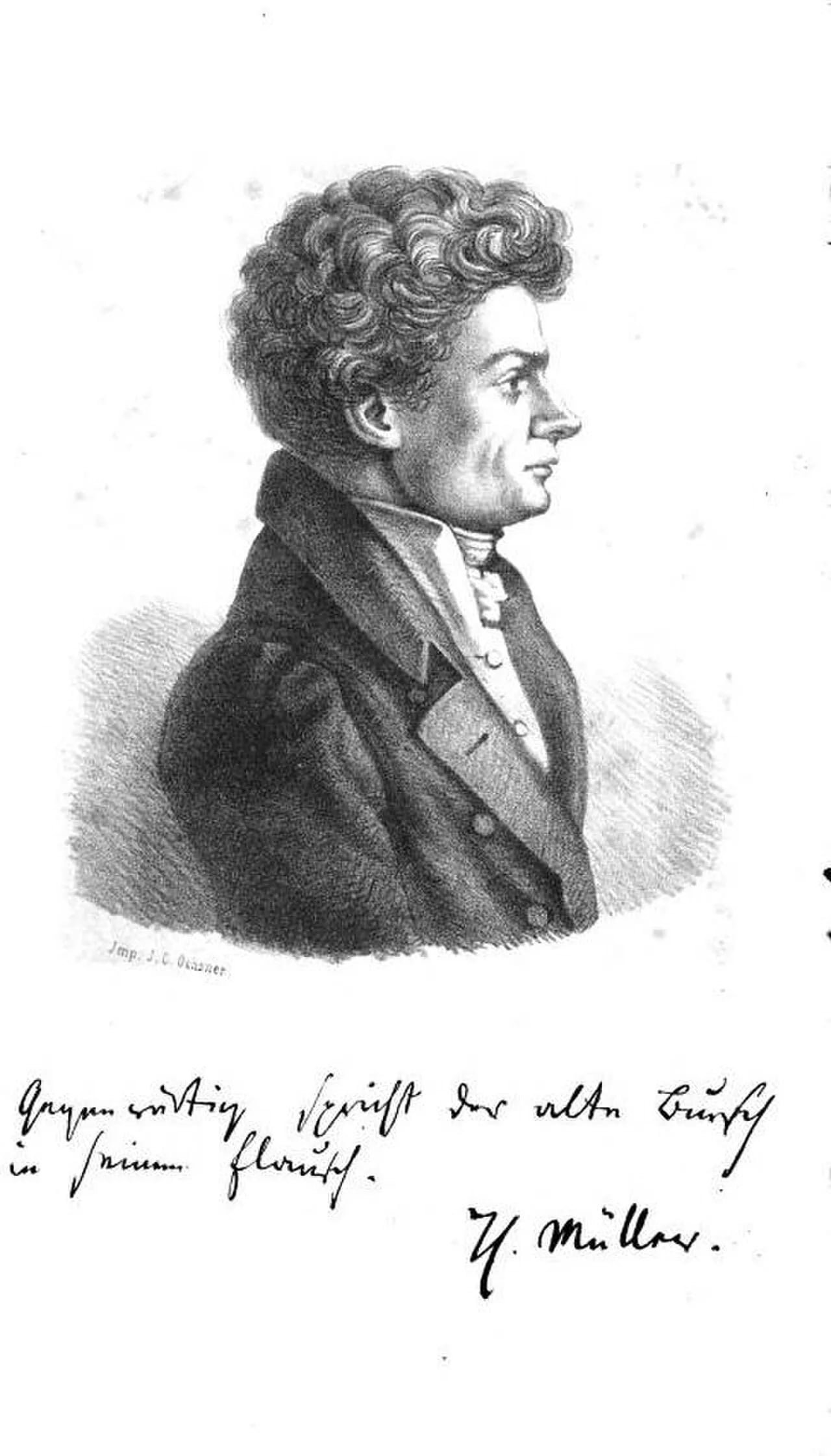 Porträt von Theodor Müller (1790–1857) – Gedenkseite