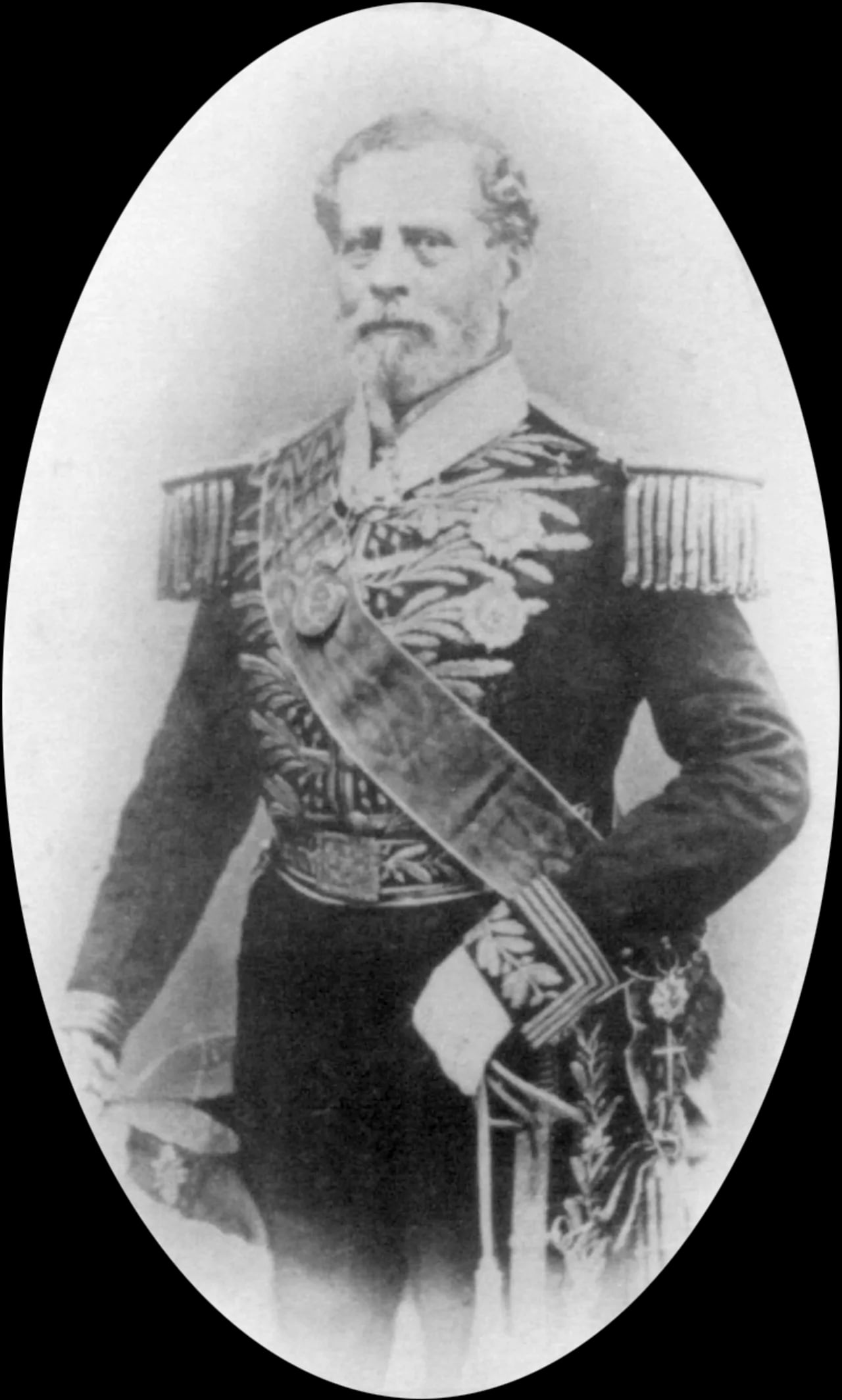 Porträt von Manuel Marques de Sousa, Count of Porto Alegre (1804–1875) – Gedenkseite