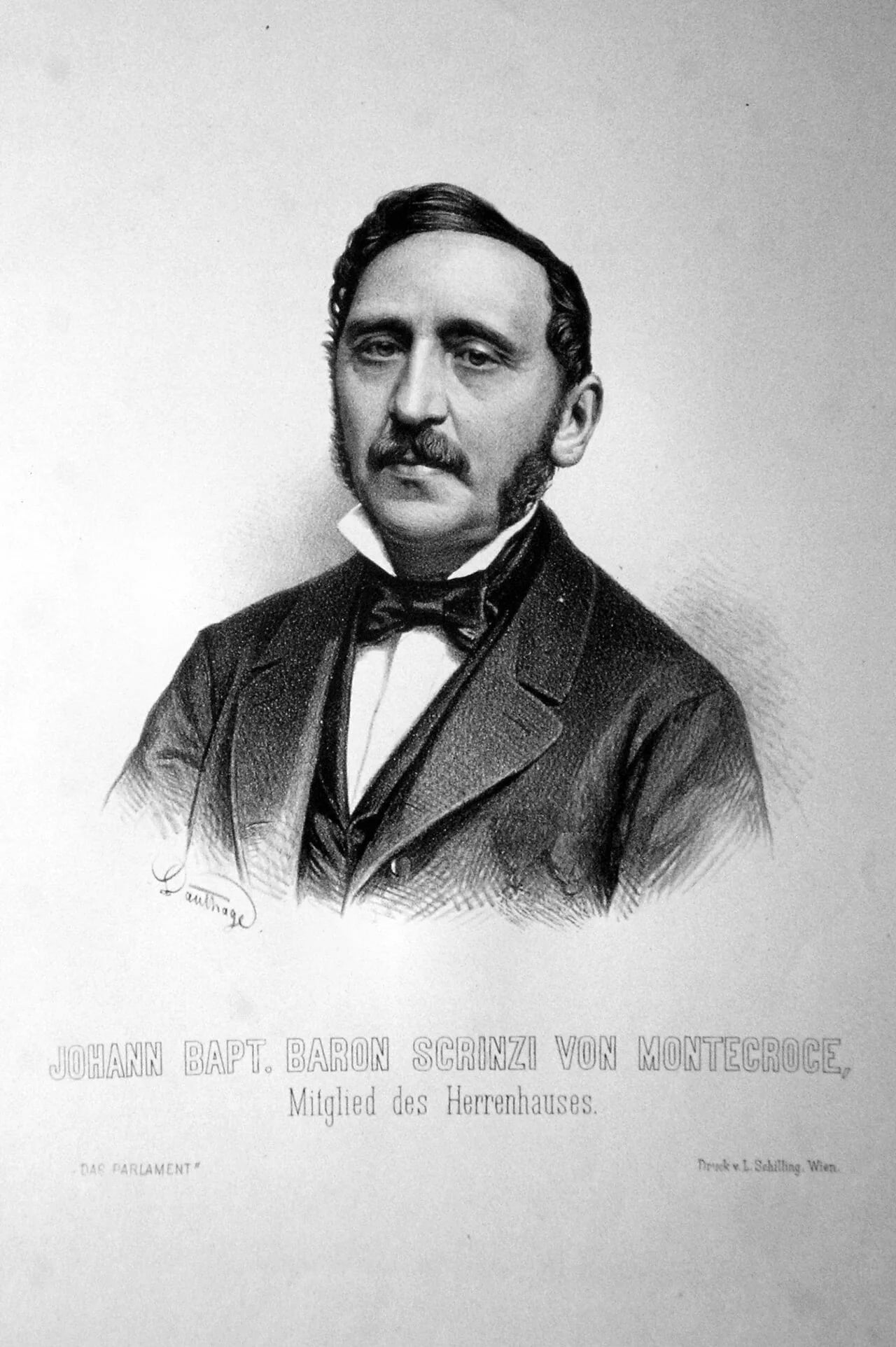 Portrait of Giovanni Battista Scrinzi di Montecroce (1805–1885) – memorial page