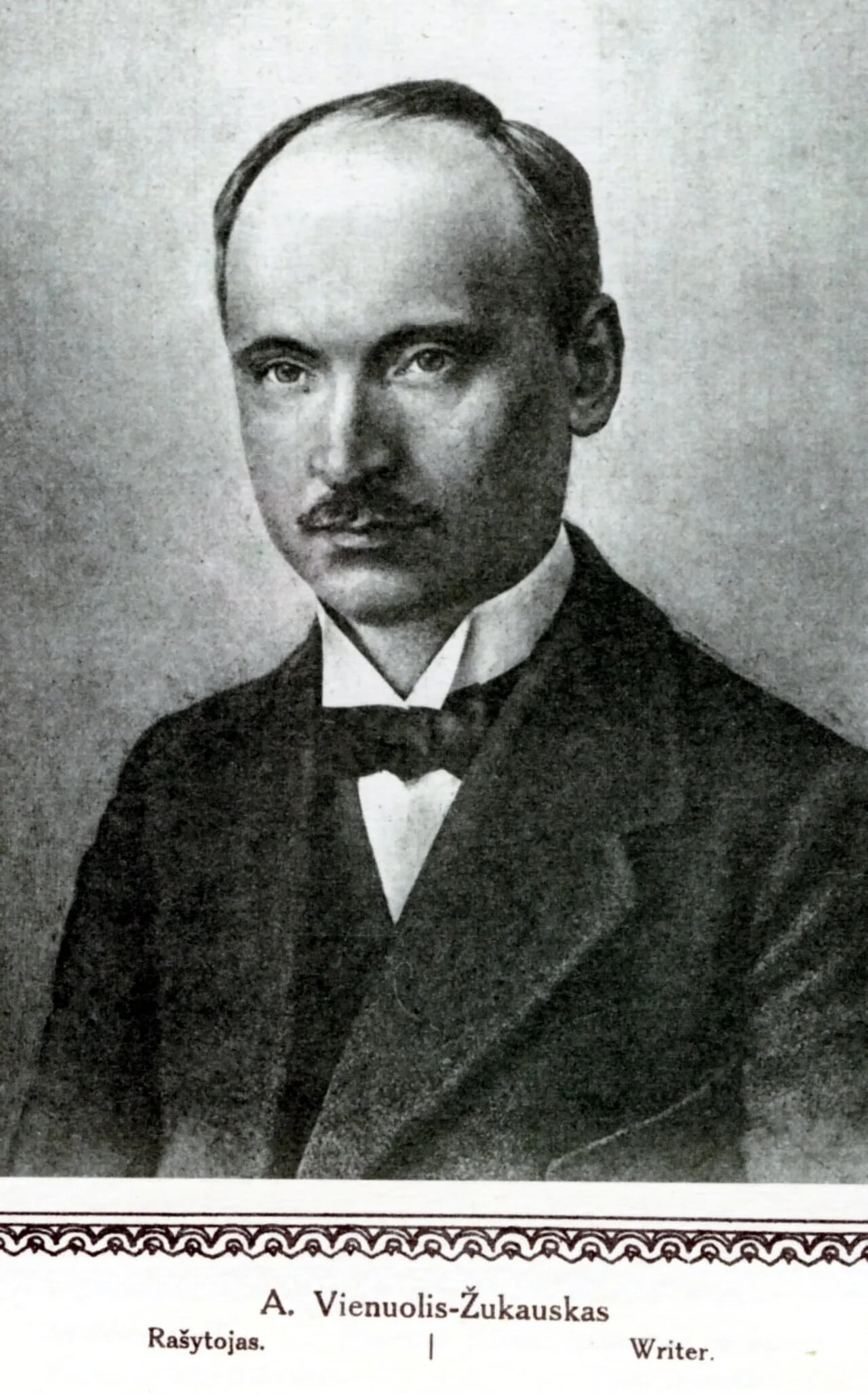Porträt von Antanas Vienuolis (1882–1957) – Gedenkseite