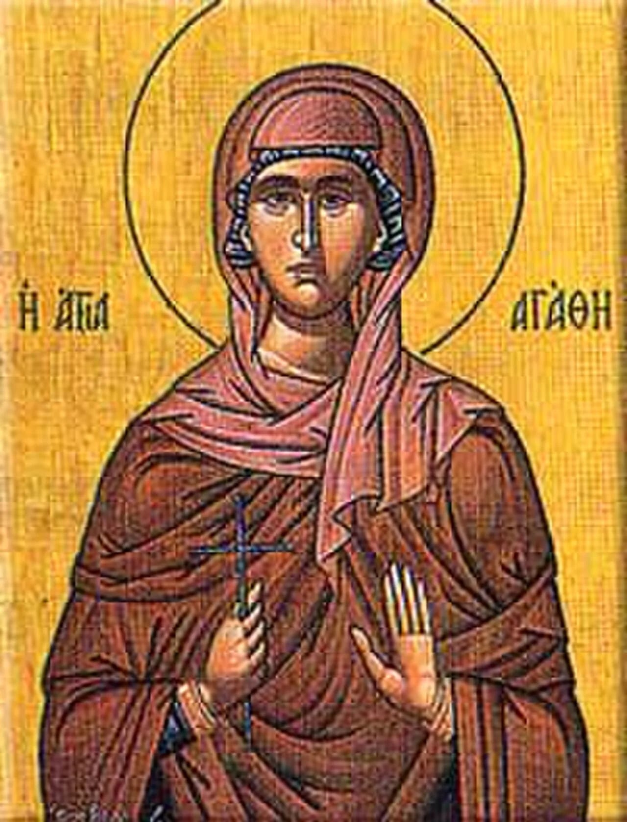 Portrait of Agatha von Catania (235–261) – memorial page