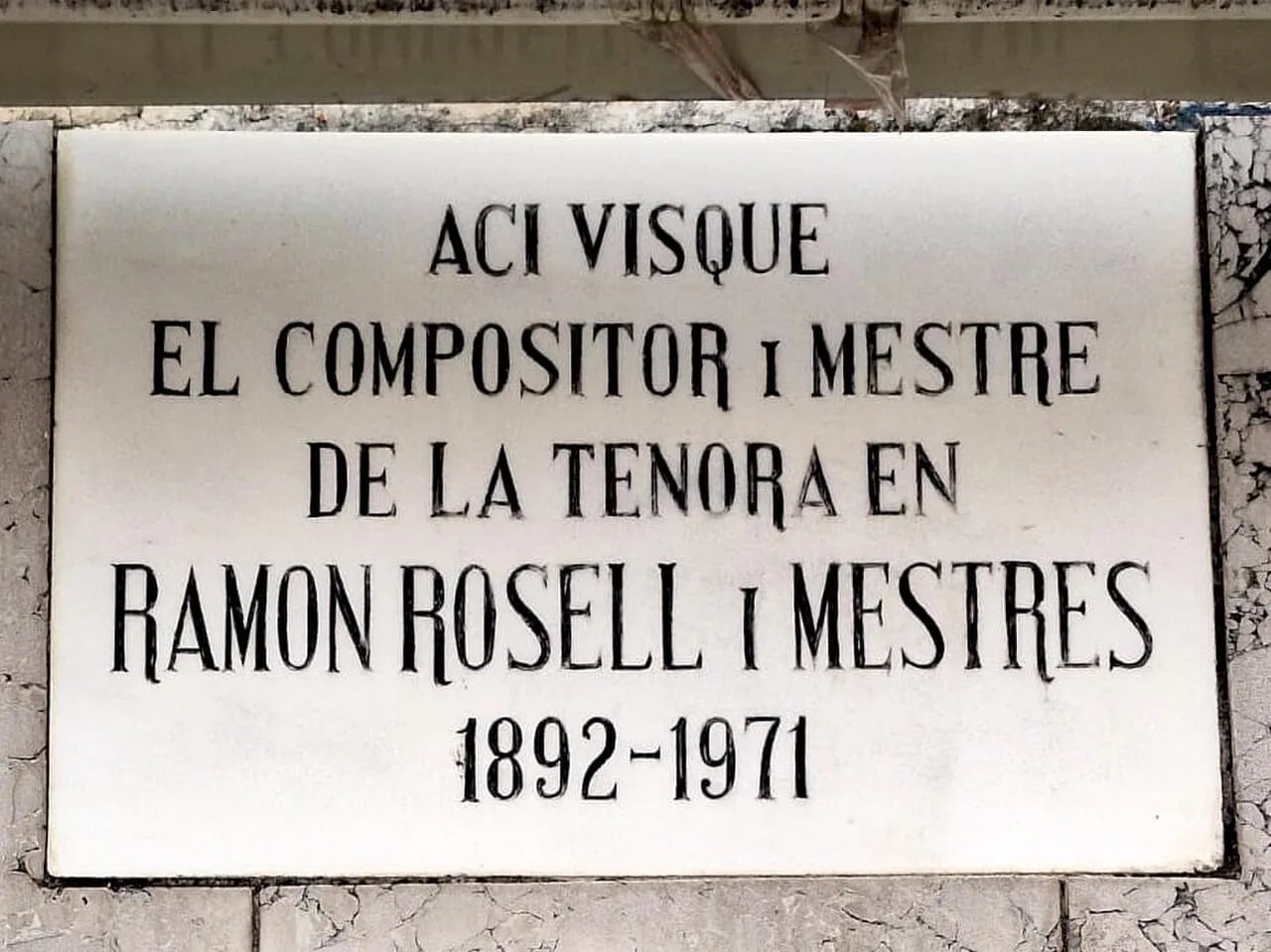 Porträt von Ramon Rosell i Mestres (1894–1971) – Gedenkseite