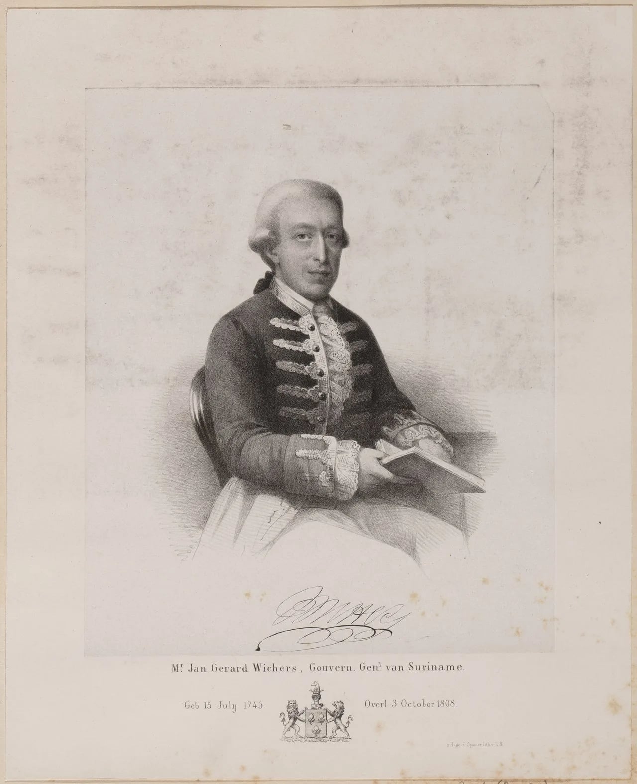 Porträt von Jan Gerhard Wichers (1745–1808) – Gedenkseite