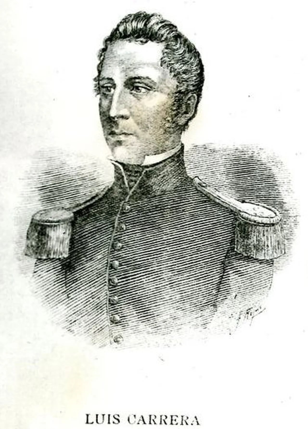Porträt von Luis Carrera (1791–1818) – Gedenkseite