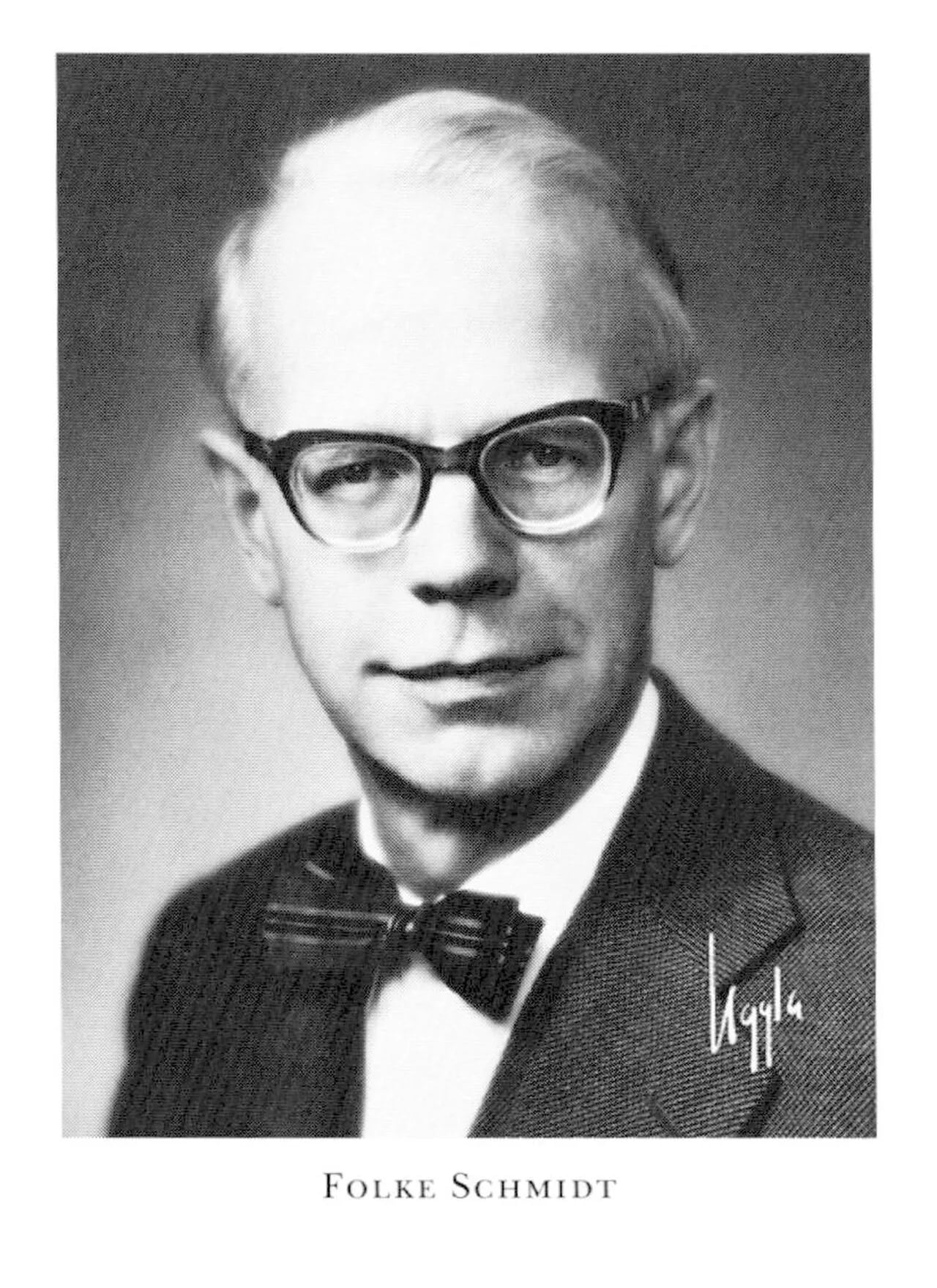 Porträt von Folke Schmidt (1909–1980) – Gedenkseite