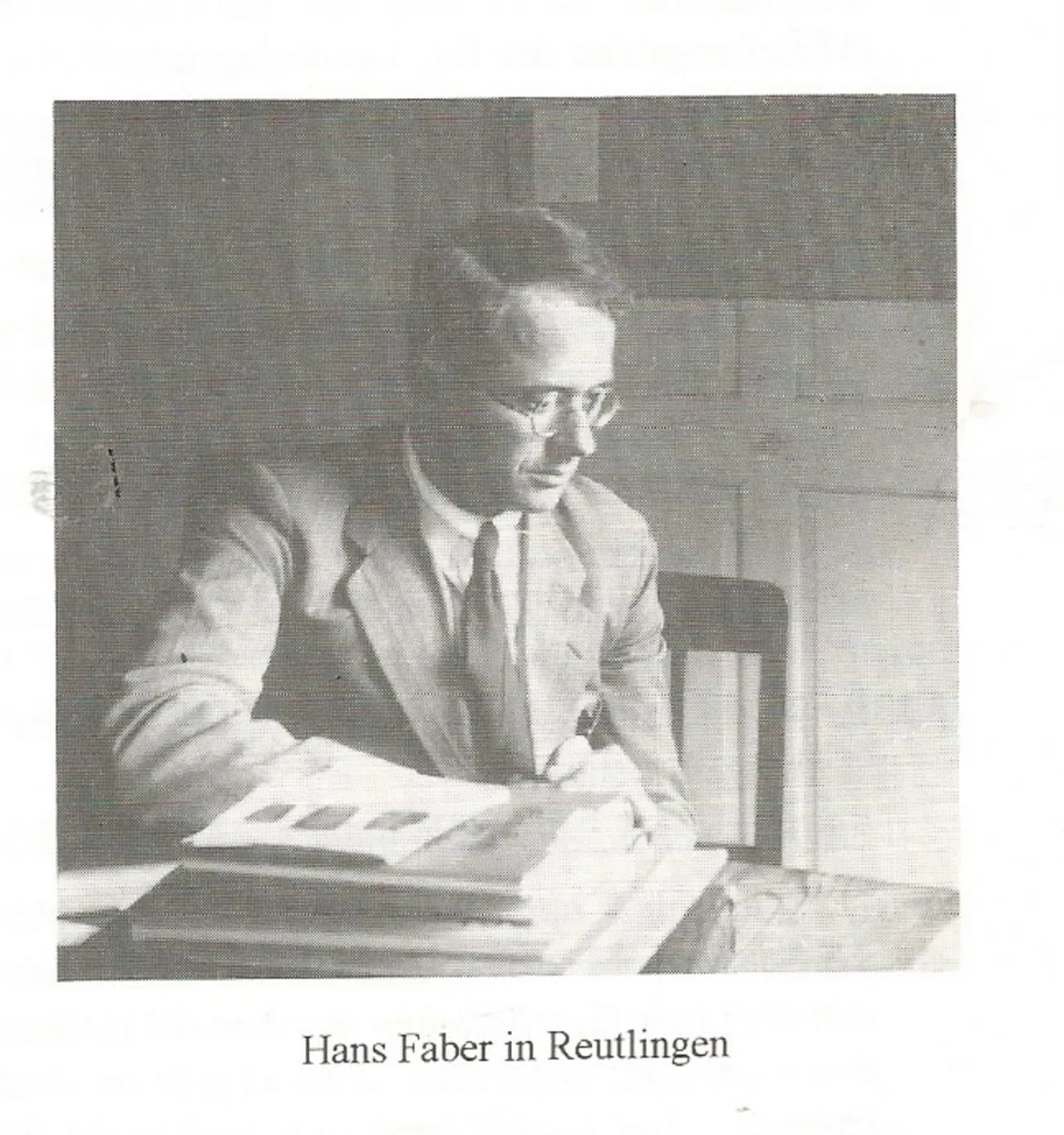 Porträt von Hans Faber (1900–1958) – Gedenkseite