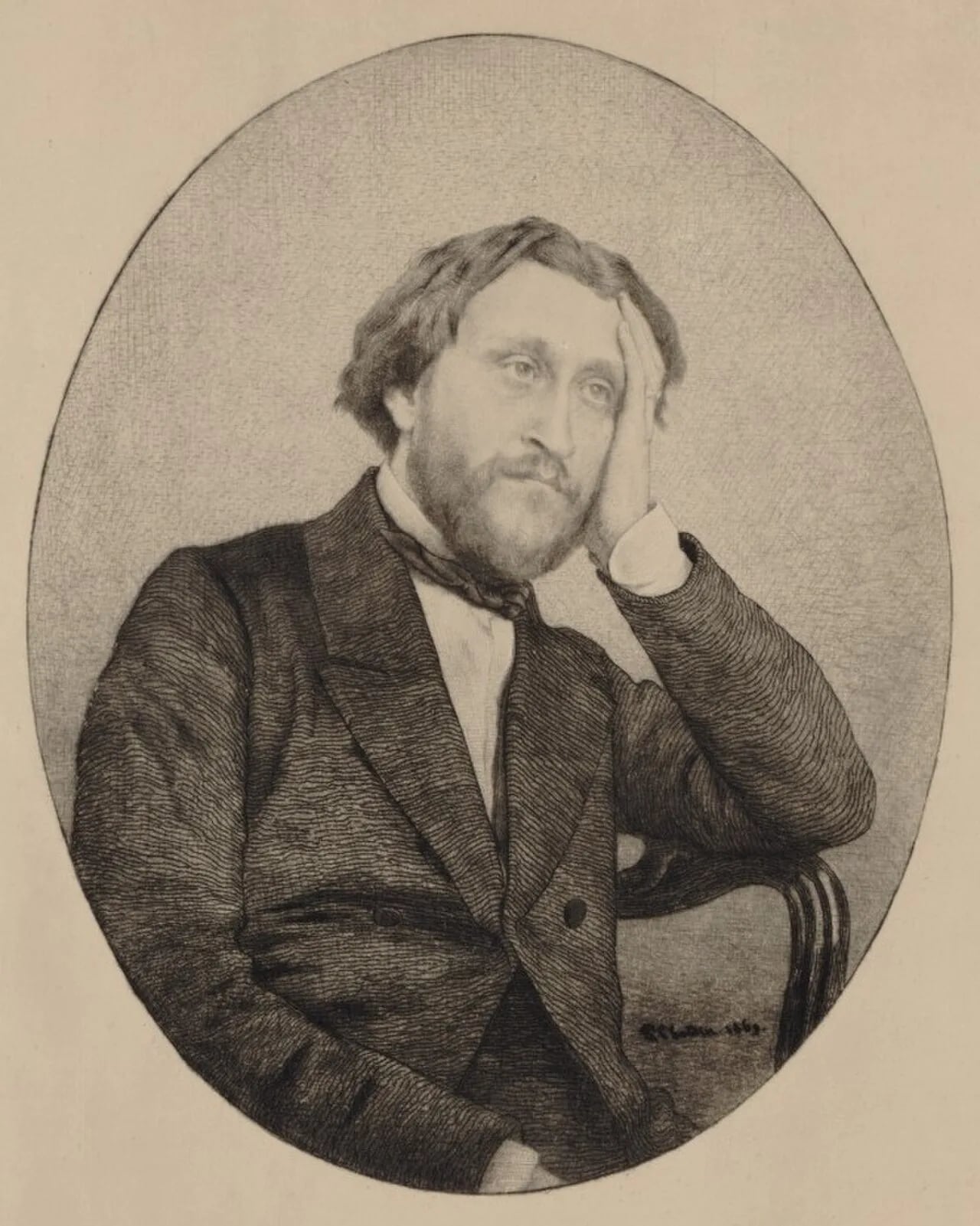 Porträt von Léon Kreutzer (1817–1868) – Gedenkseite