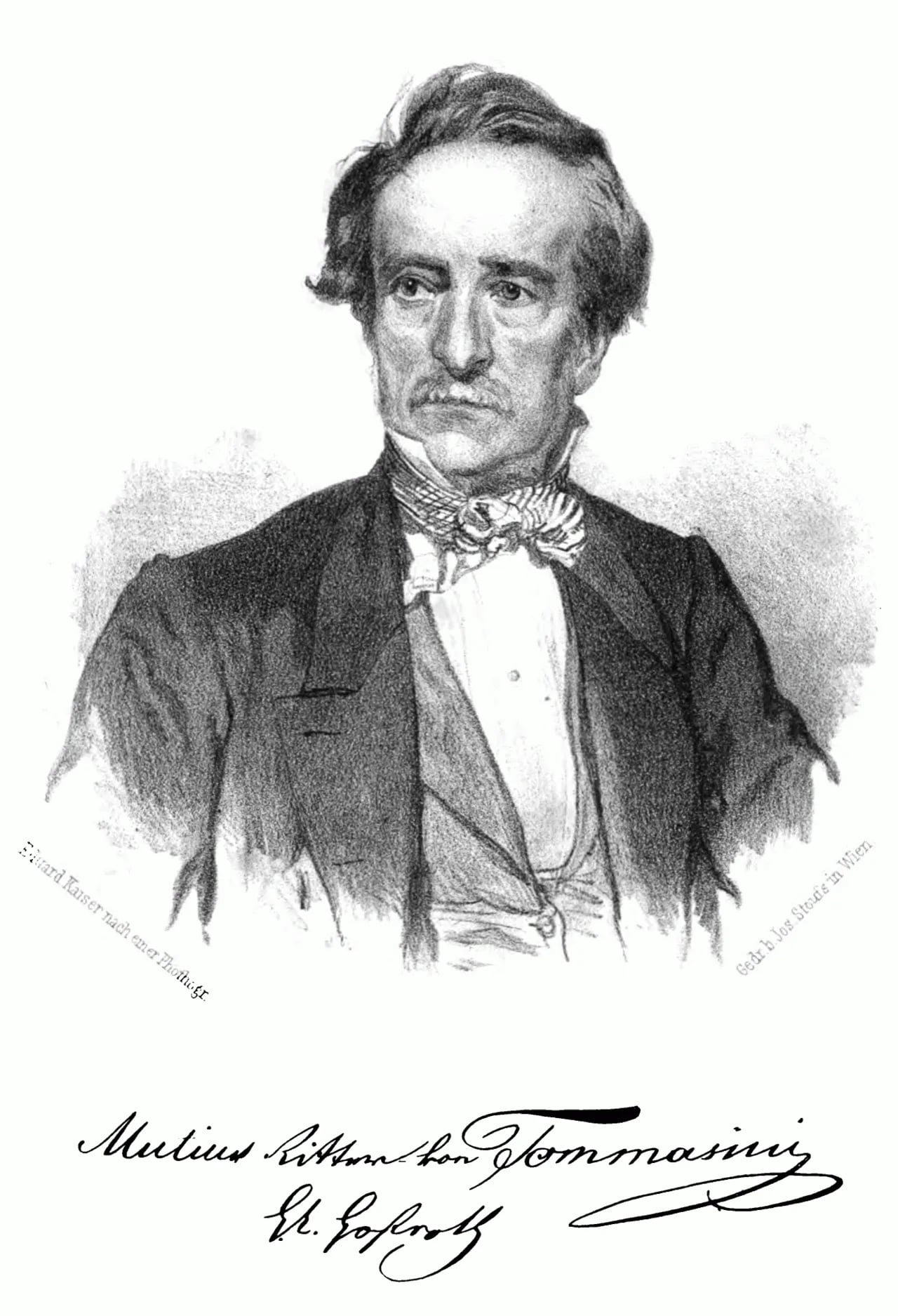 Portrait of Mutius von Tommasini (1794–1879) – memorial page