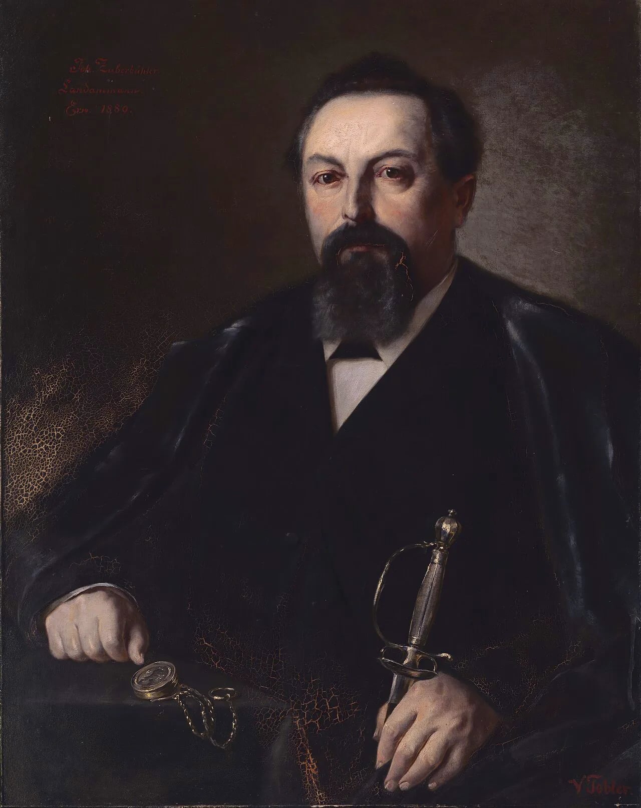 Porträt von Johannes Zuberbühler (1837–1904) – Gedenkseite