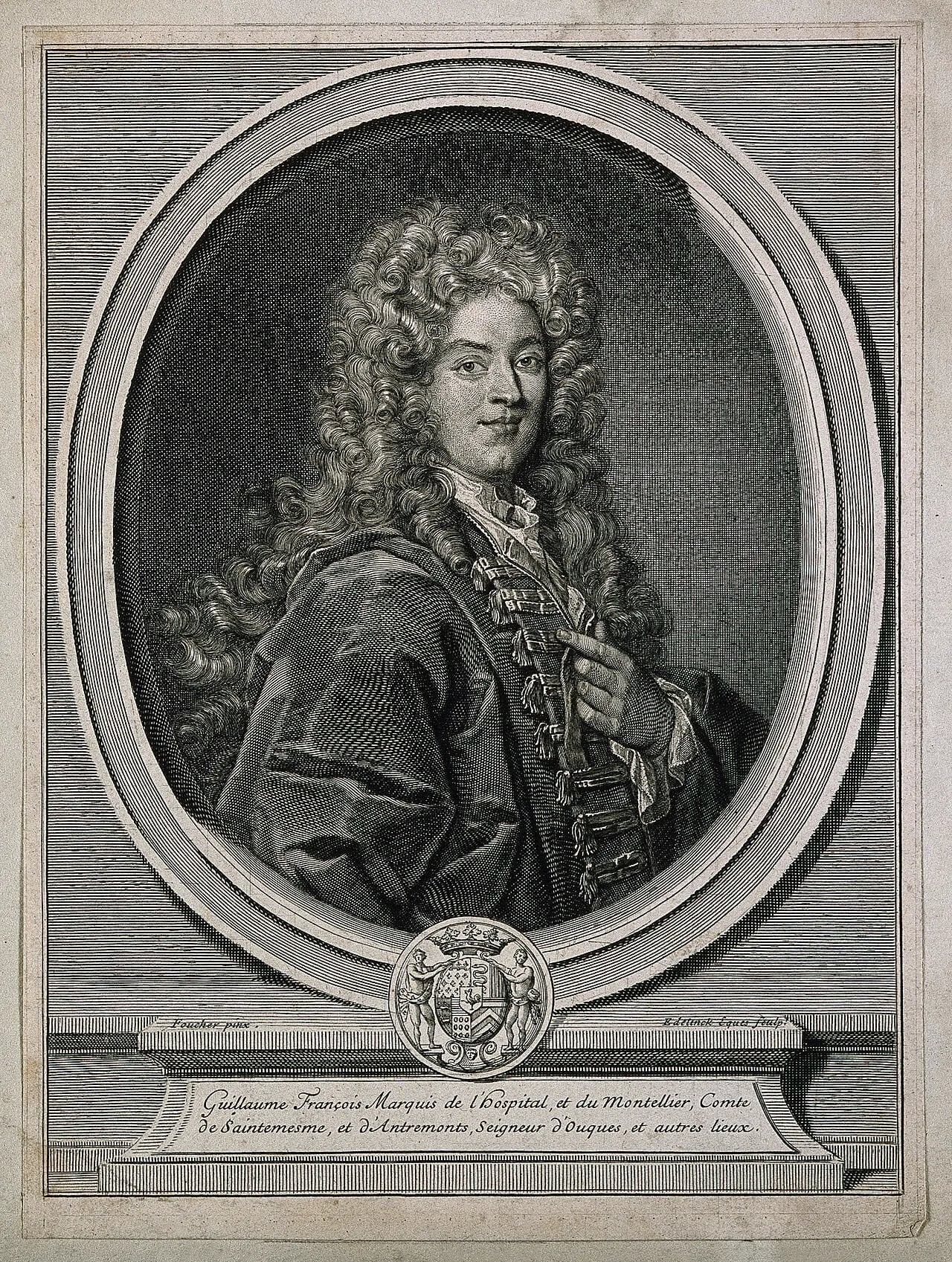 Portrait of Guillaume François Antoine, Marquis de L’Hopital (1661–1704) – memorial page