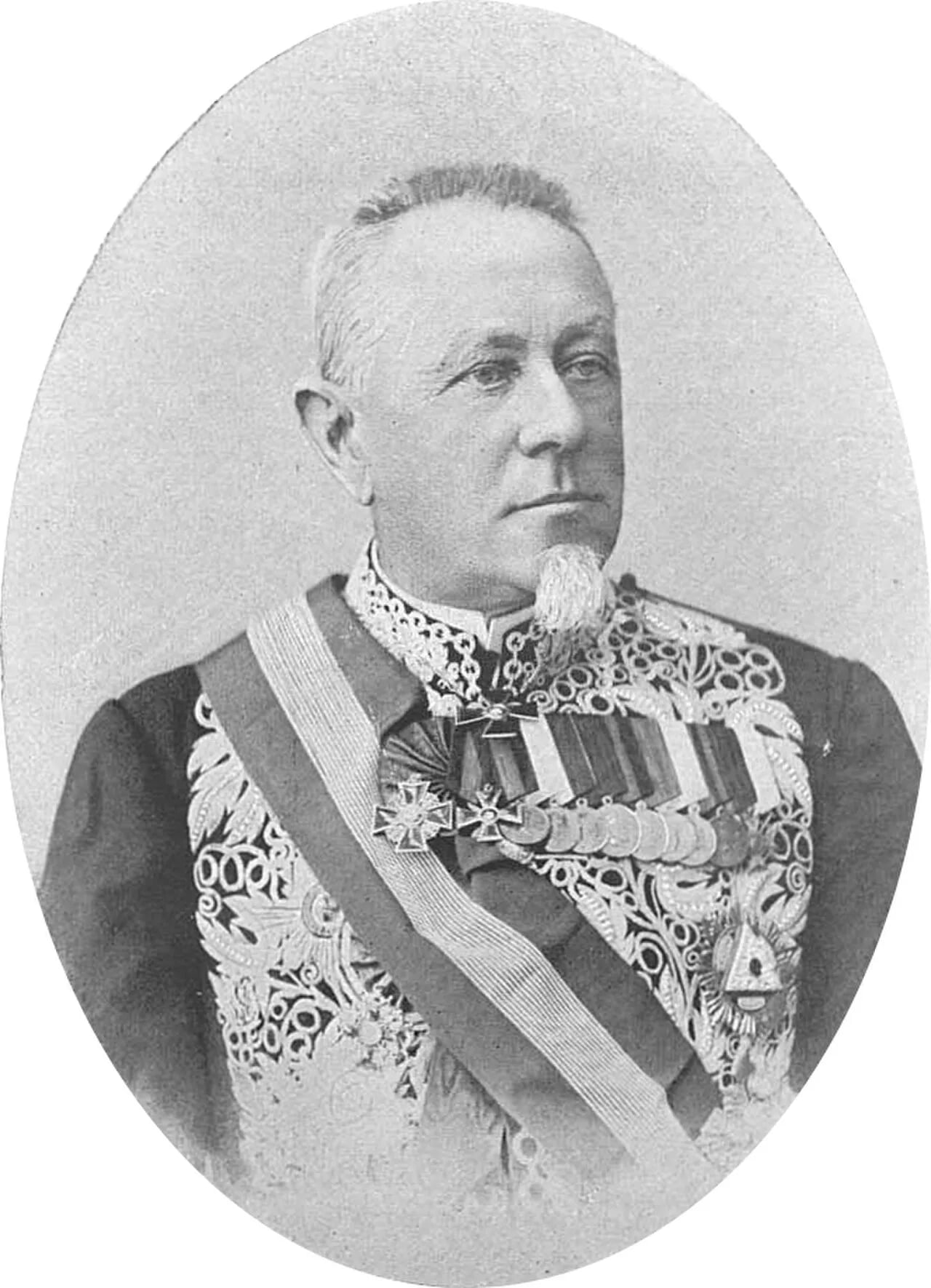 Porträt von Michail Iwanowitsch Chilkow (1834–1909) – Gedenkseite
