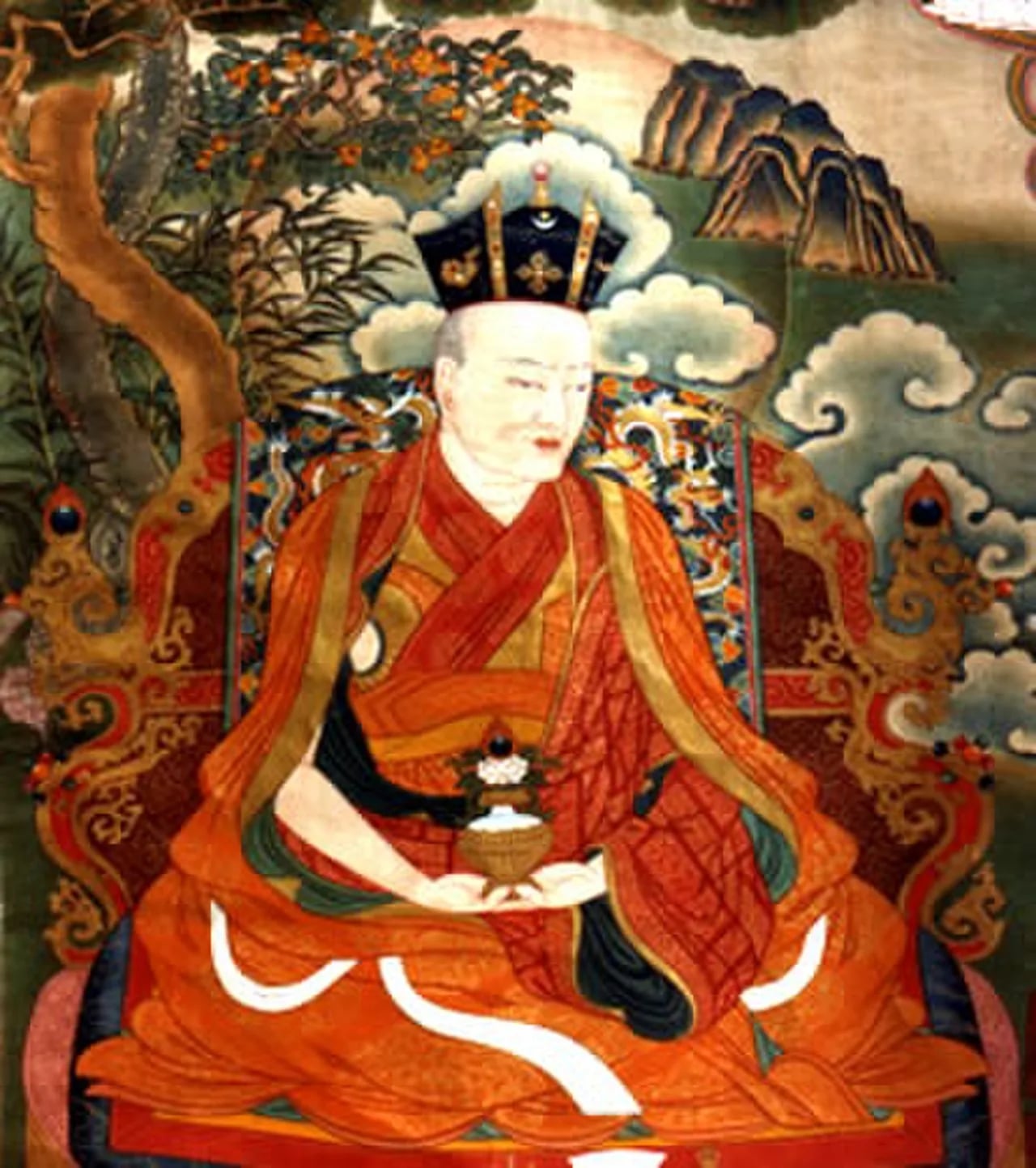 Porträt von Thegchog Dorje (1798–1868) – Gedenkseite