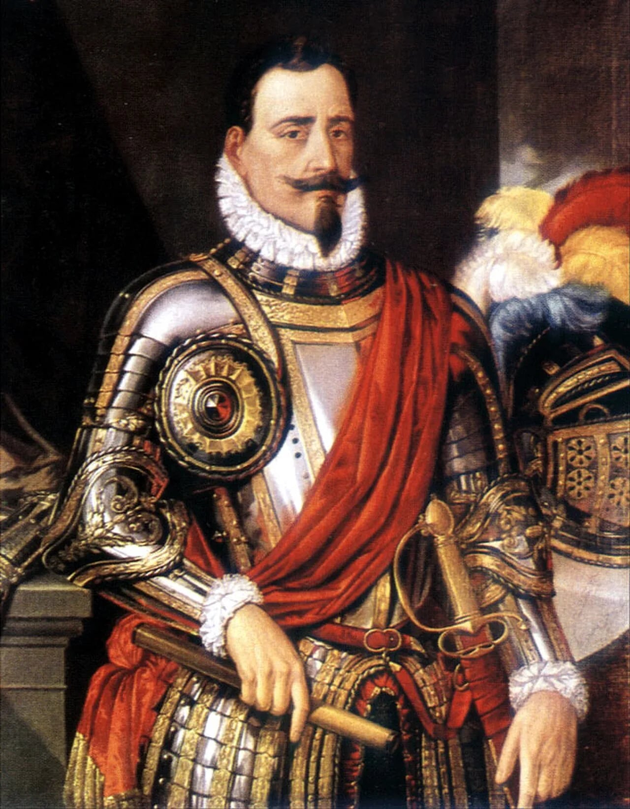 Porträt von Pedro de Valdivia (1497–1553) – Gedenkseite