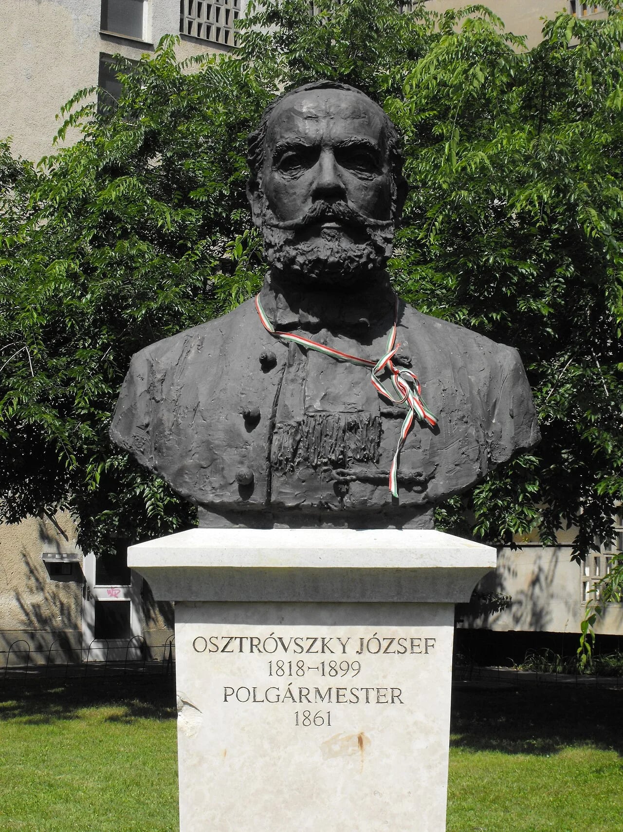 Portrait of József Osztróvszky (1818–1899) – memorial page