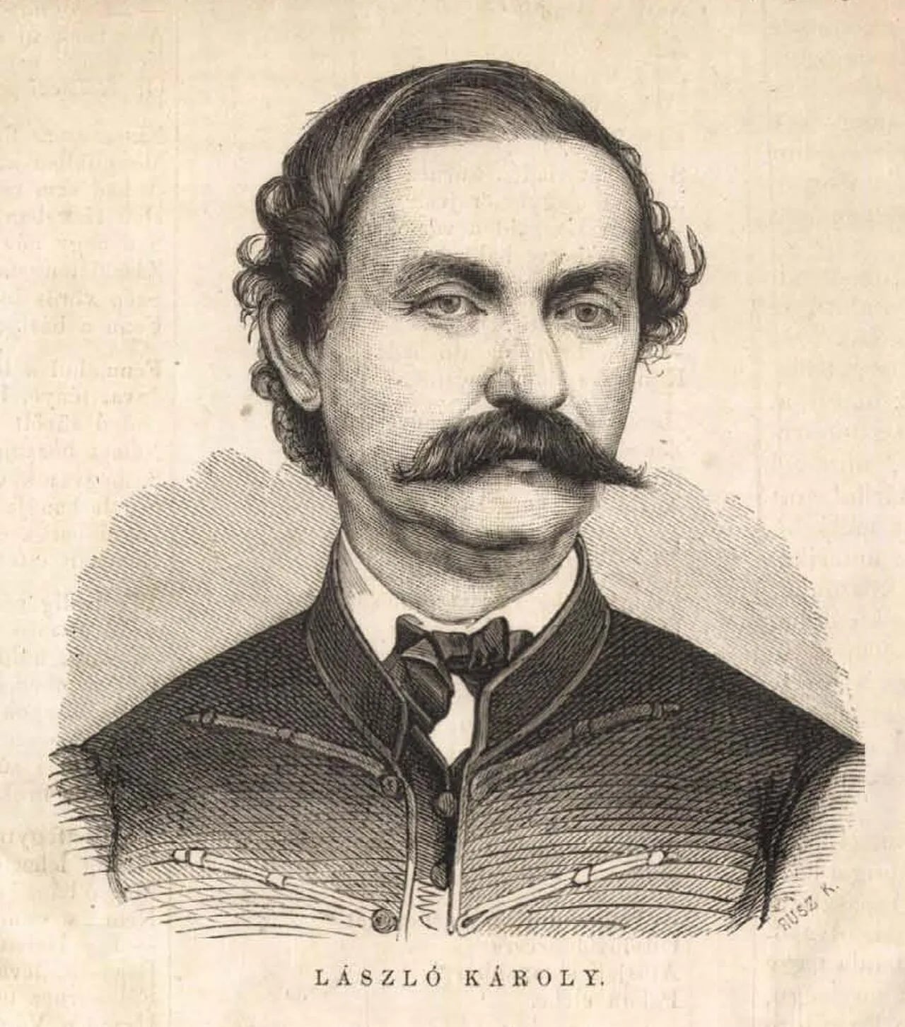 Porträt von Károly László (1815–1893) – Gedenkseite