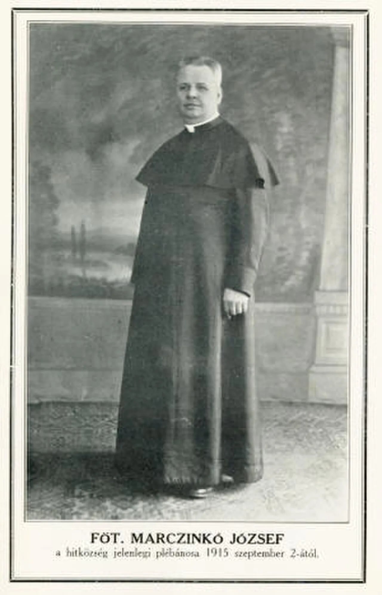 Portrait of József Marczinkó (1878–1935) – memorial page
