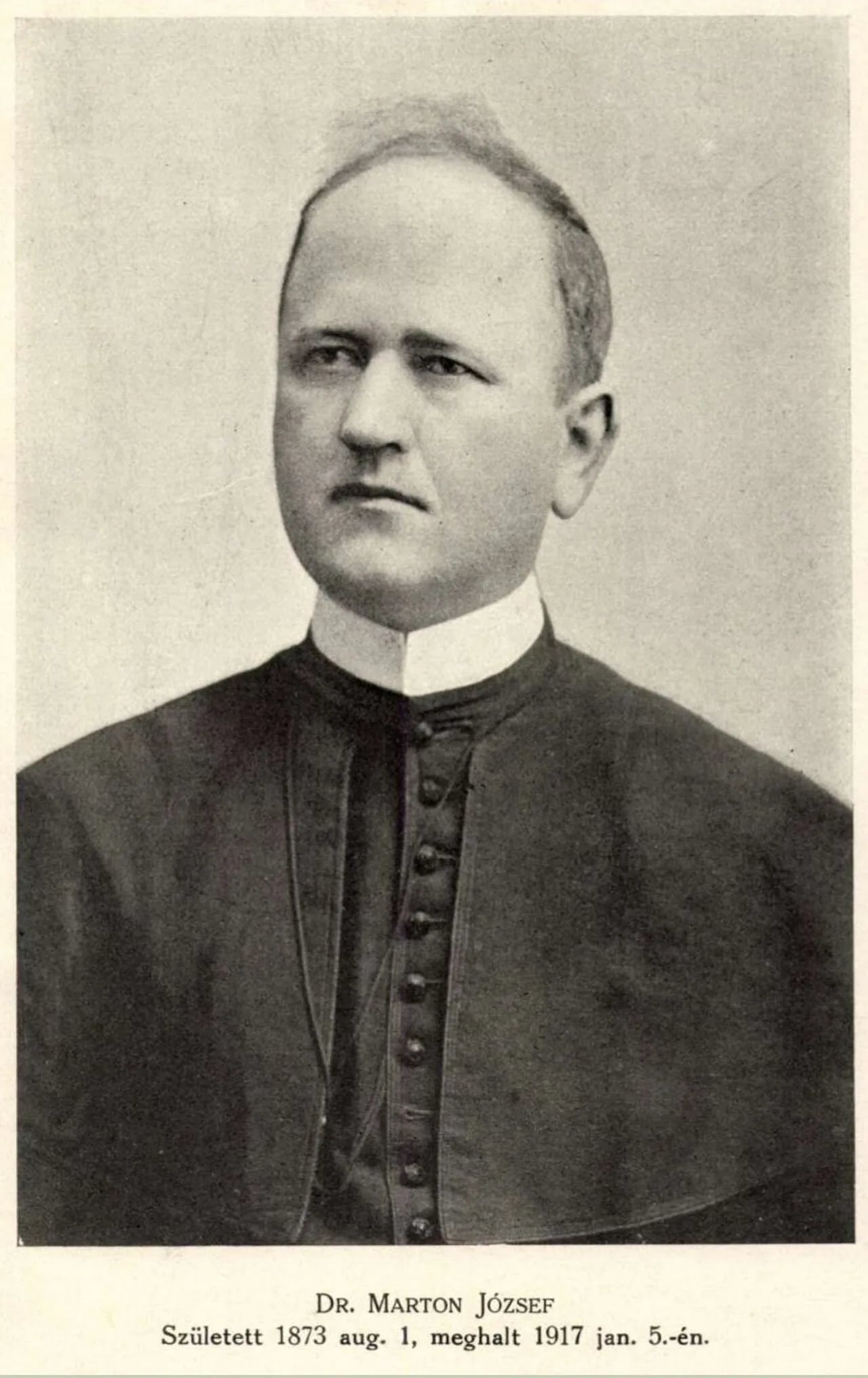 Portrait of József Marton (1873–1917) – memorial page
