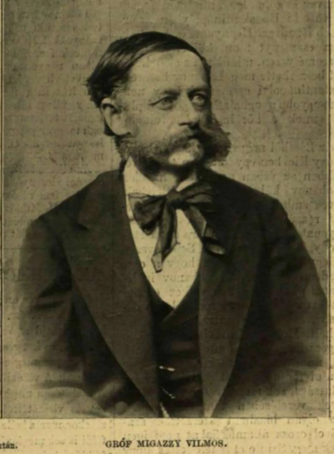 Porträt von Vilmos Migazzi (1830–1896) – Gedenkseite