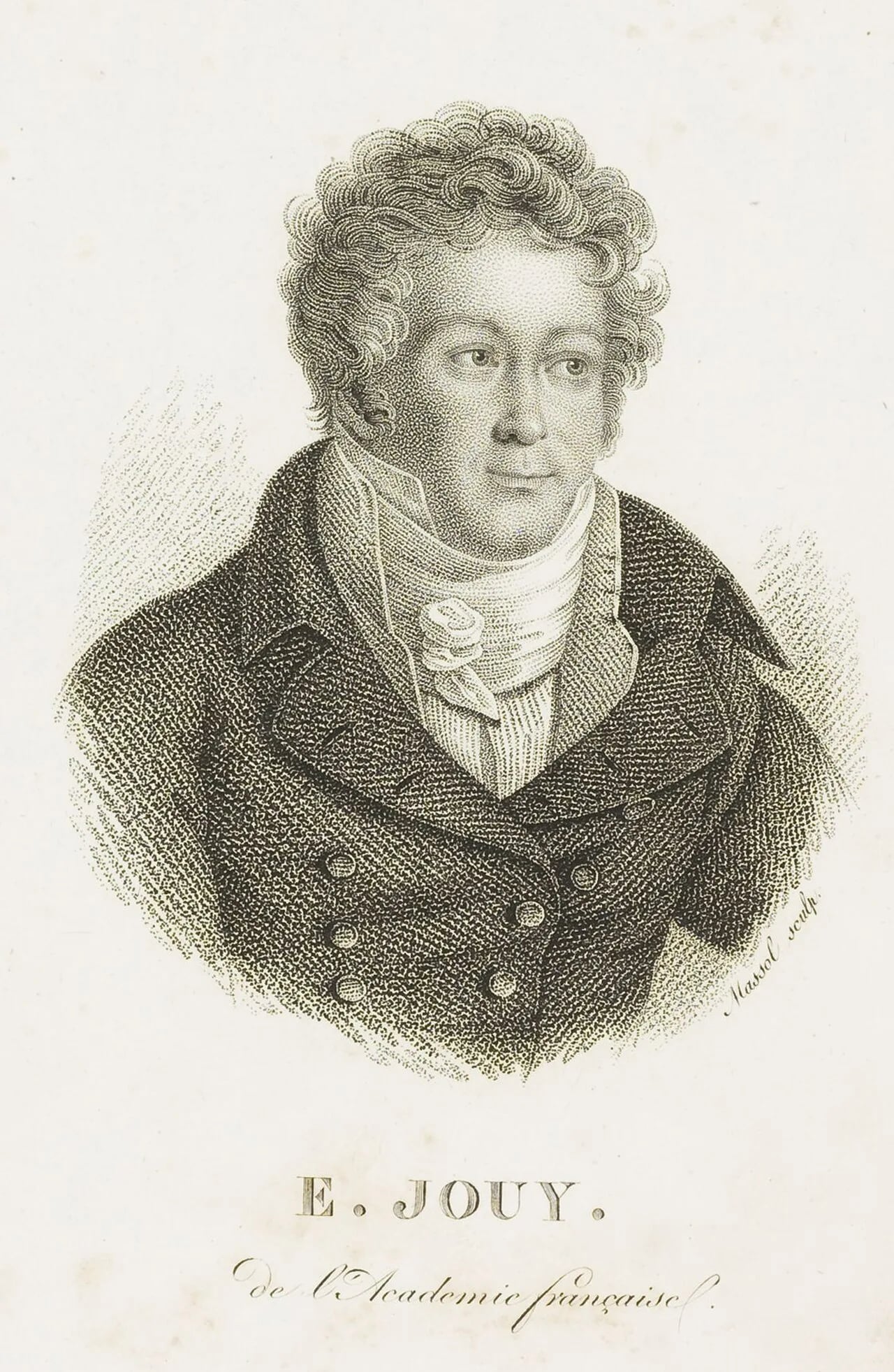Porträt von Victor-Joseph Étienne de Jouy (1764–1846) – Gedenkseite